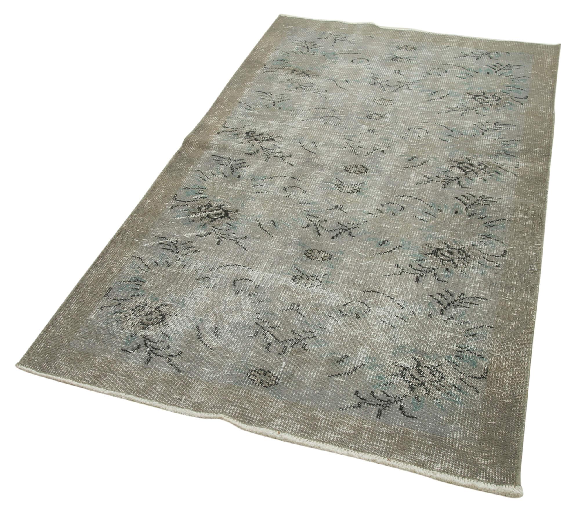 3 x 6 Grey Overdyed Rug - 2259