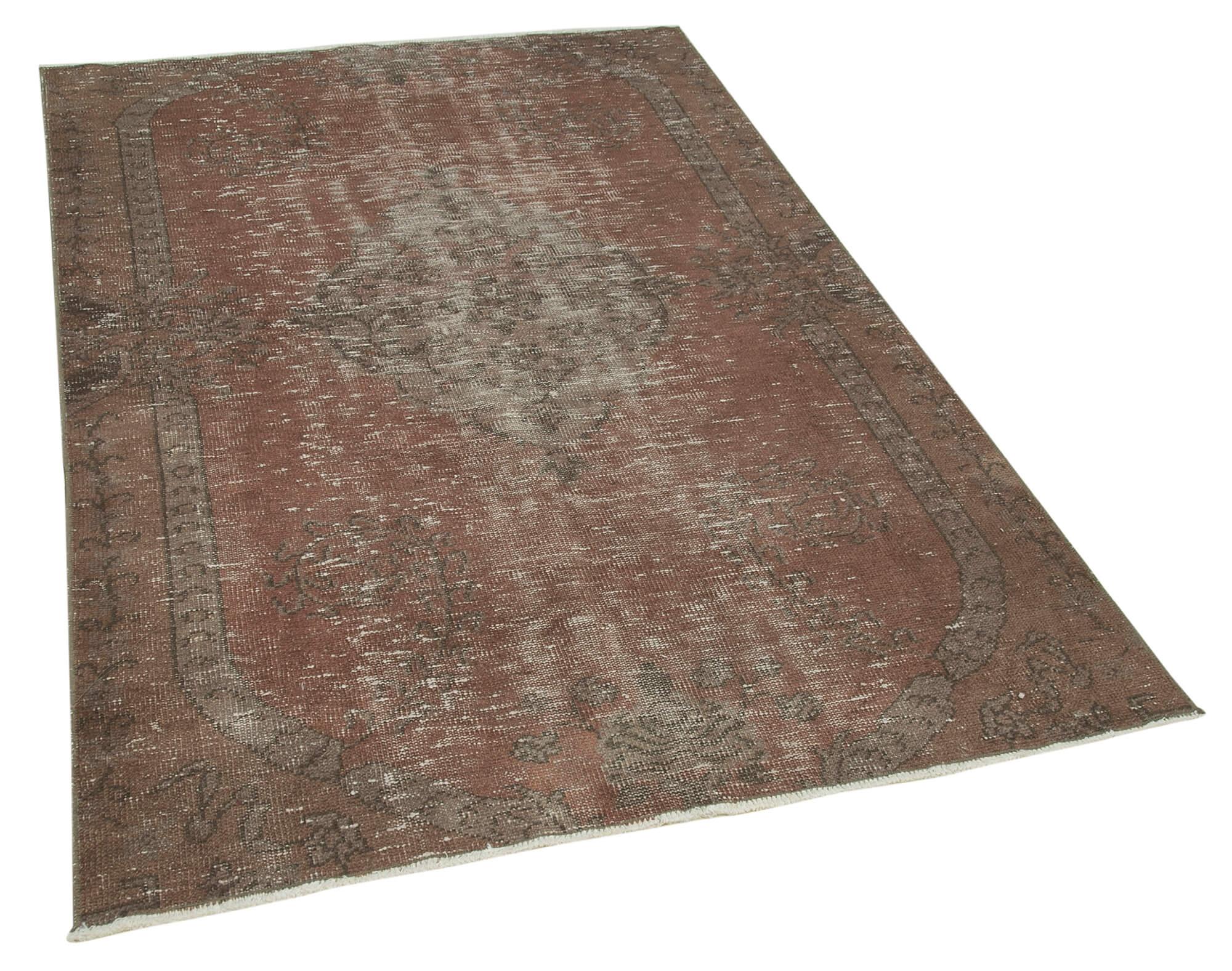 4 x 7 Brown Overdyed Rug - 2261