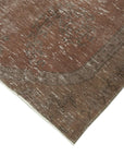 4 x 7 Brown Overdyed Rug - 2261