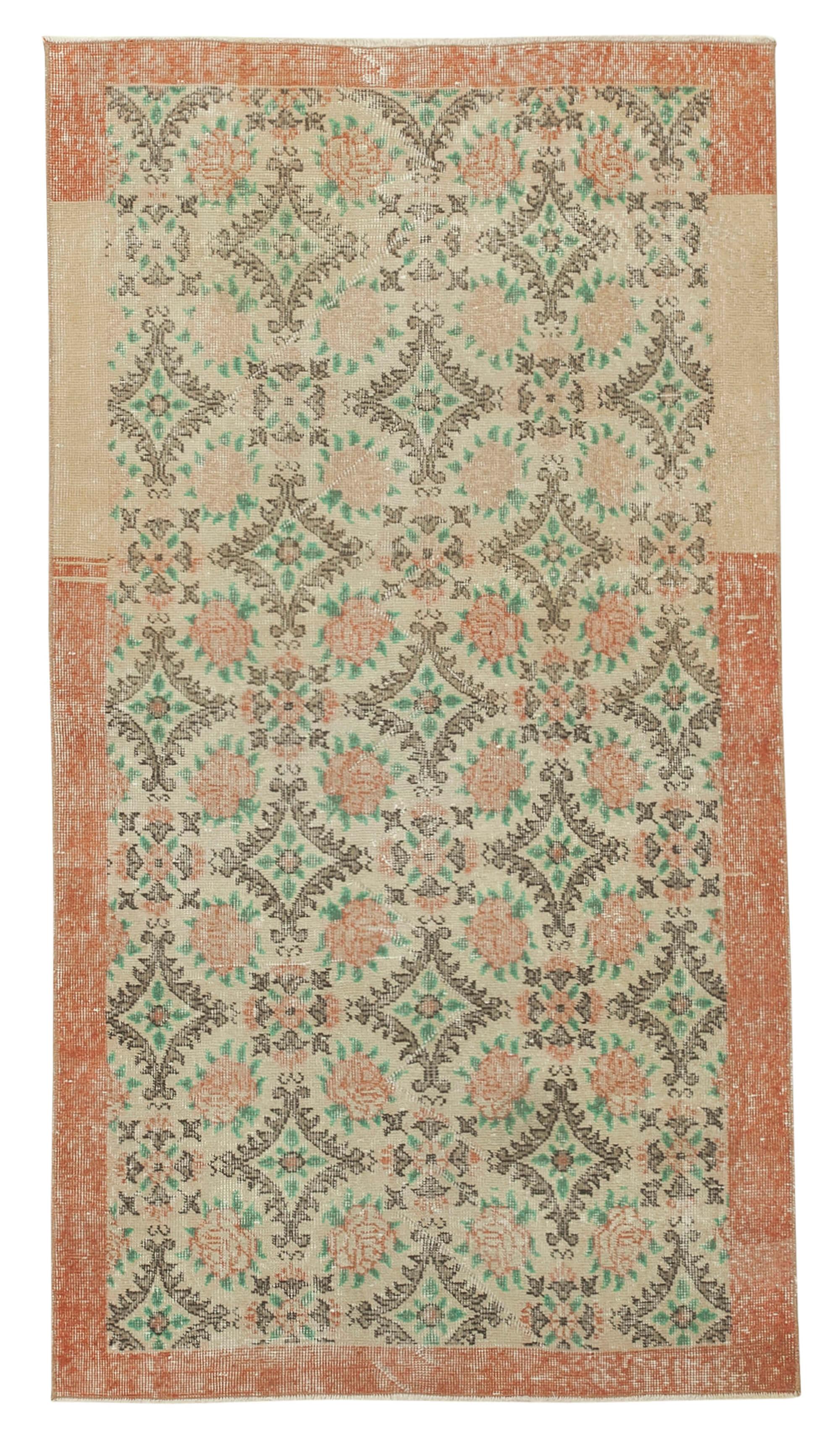 3 x 7 Beige Overdyed Rug - 2272