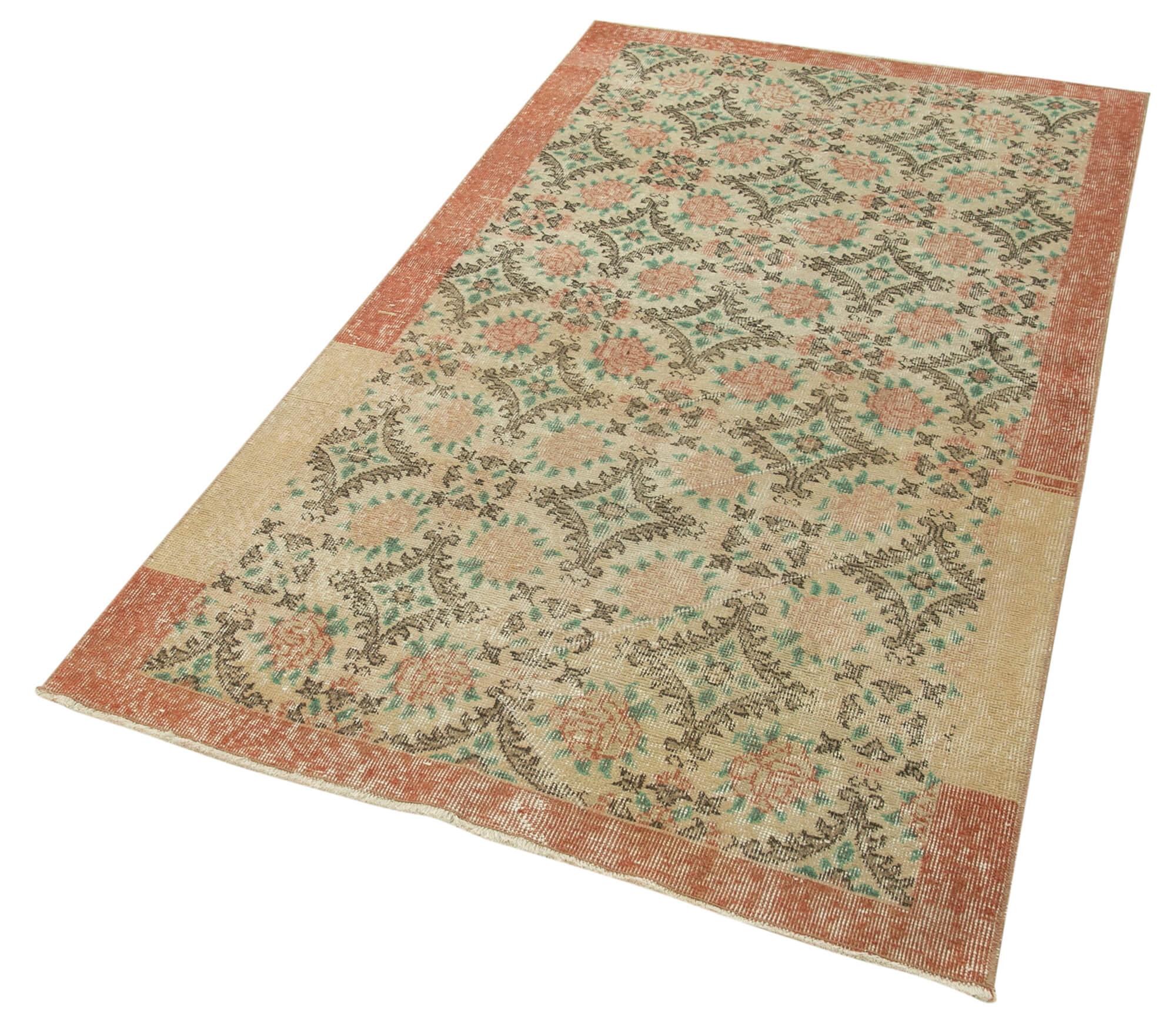 3 x 7 Beige Overdyed Rug - 2272