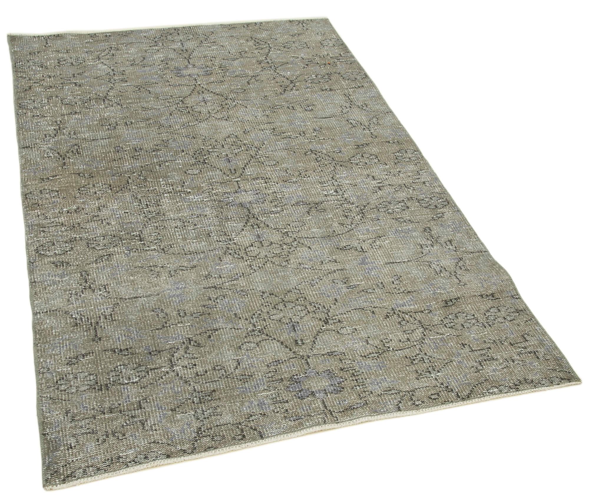 4 x 6 Grey Overdyed Rug - 2275