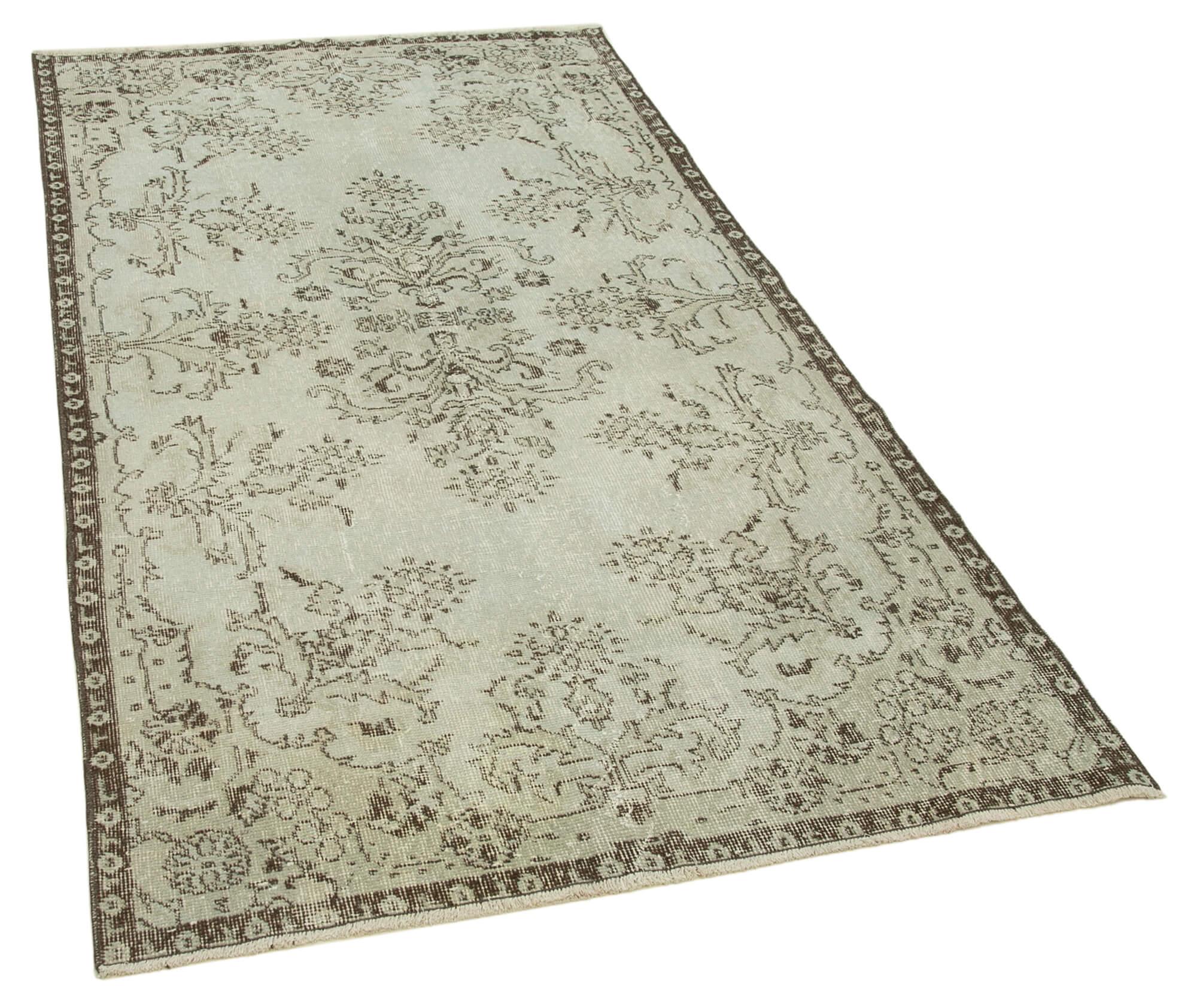 4 x 7 Grey Overdyed Rug - 2276