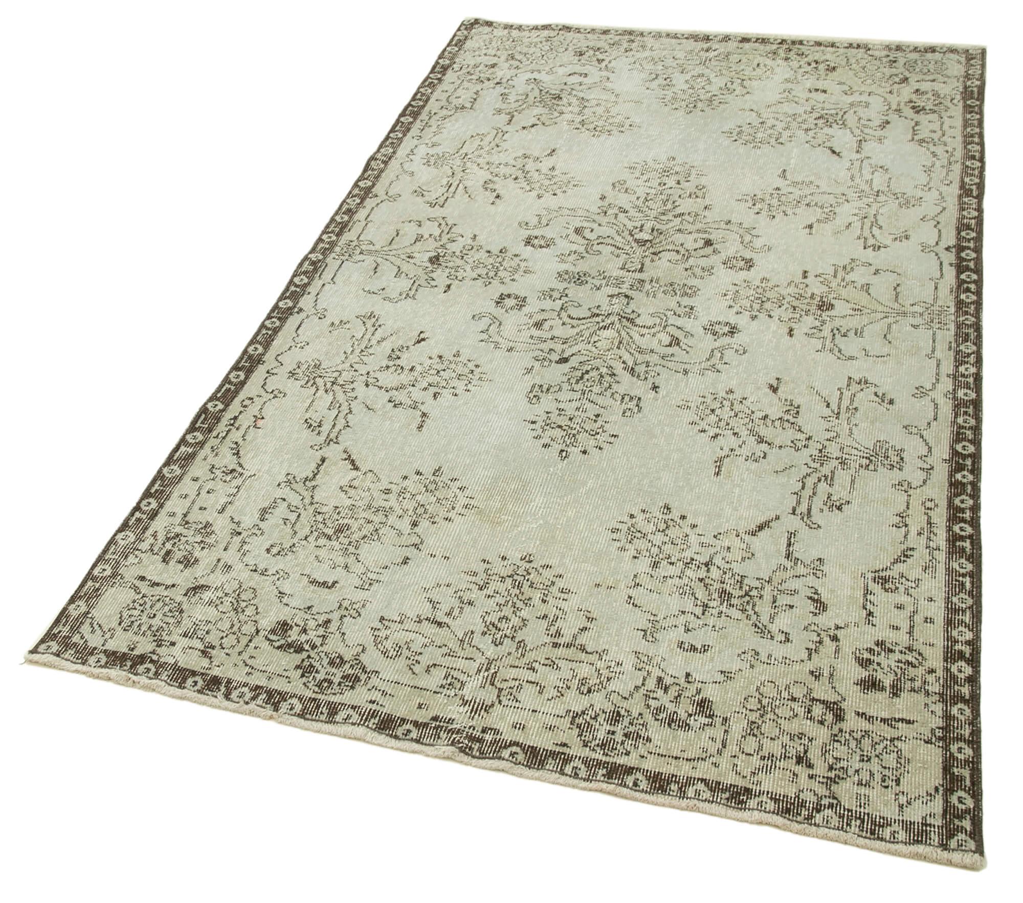 4 x 7 Grey Overdyed Rug - 2276