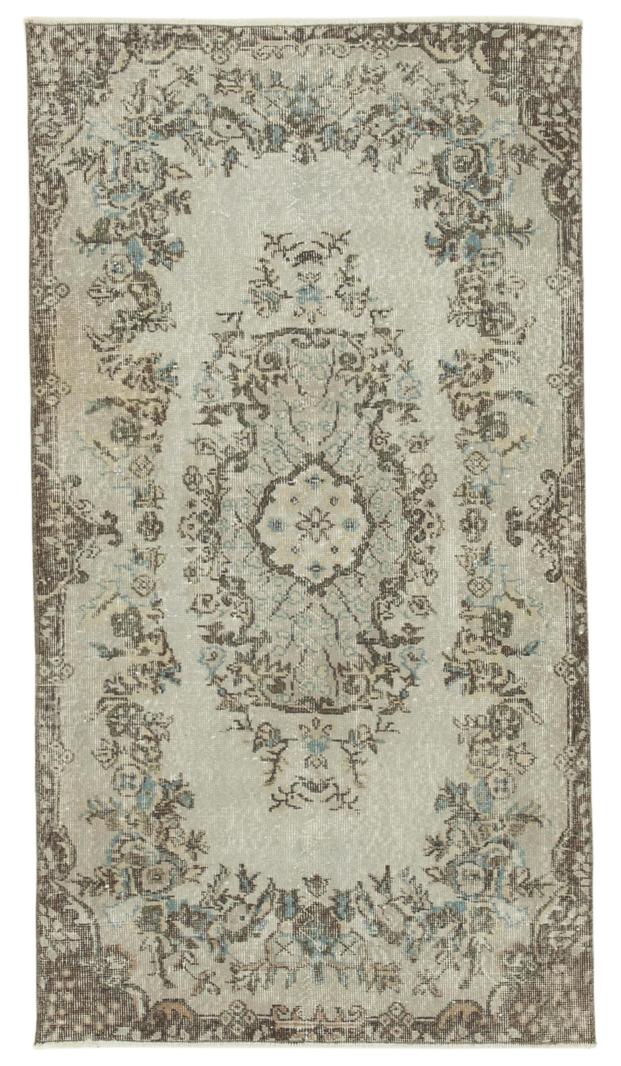 3 x 6 Grey Overdyed Rug - 2277