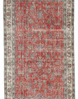 4 x 6 Red Overdyed Rug - 2278