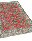 4 x 6 Red Overdyed Rug - 2278