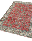 4 x 6 Red Overdyed Rug - 2278