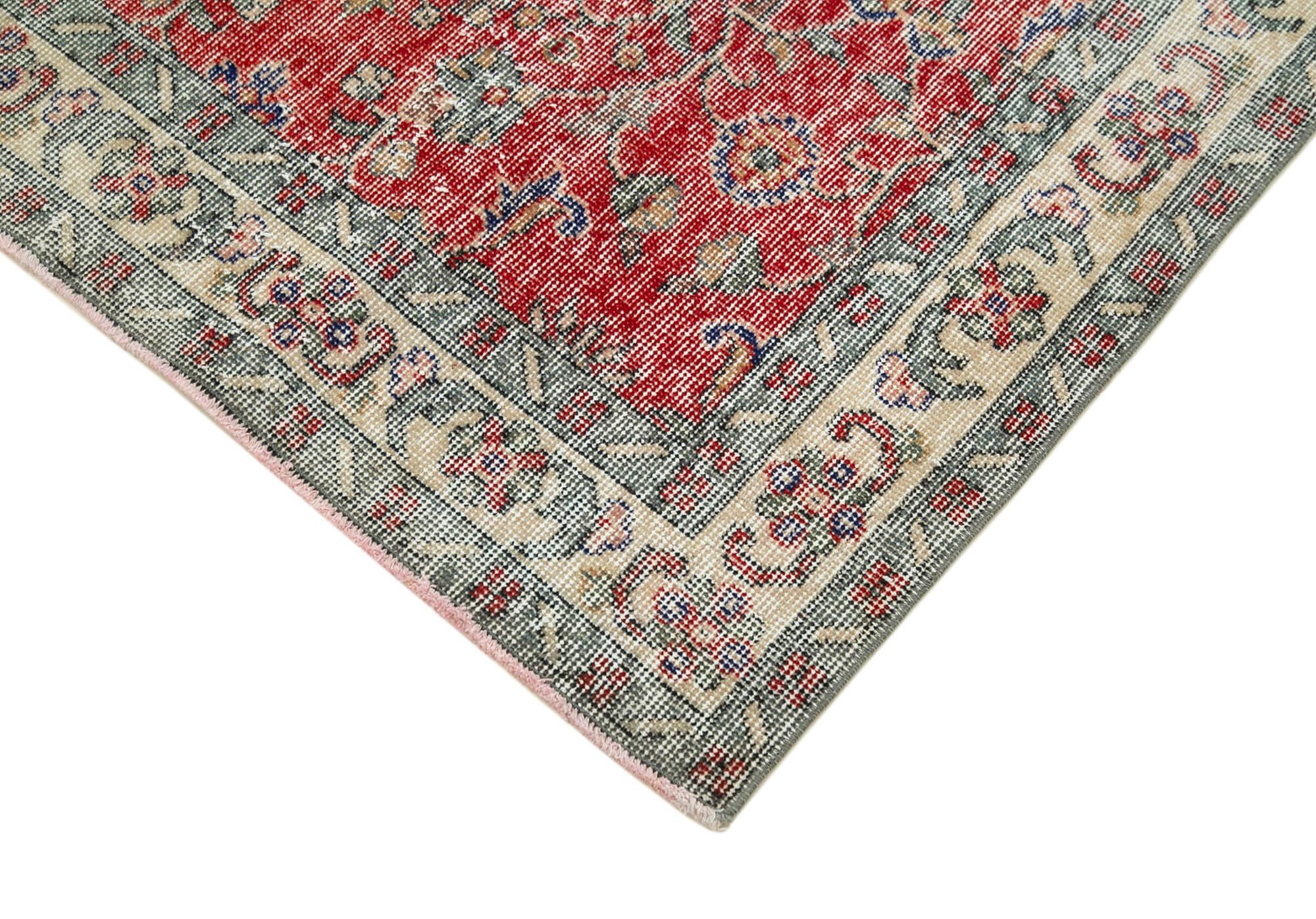 4 x 6 Red Overdyed Rug - 2278