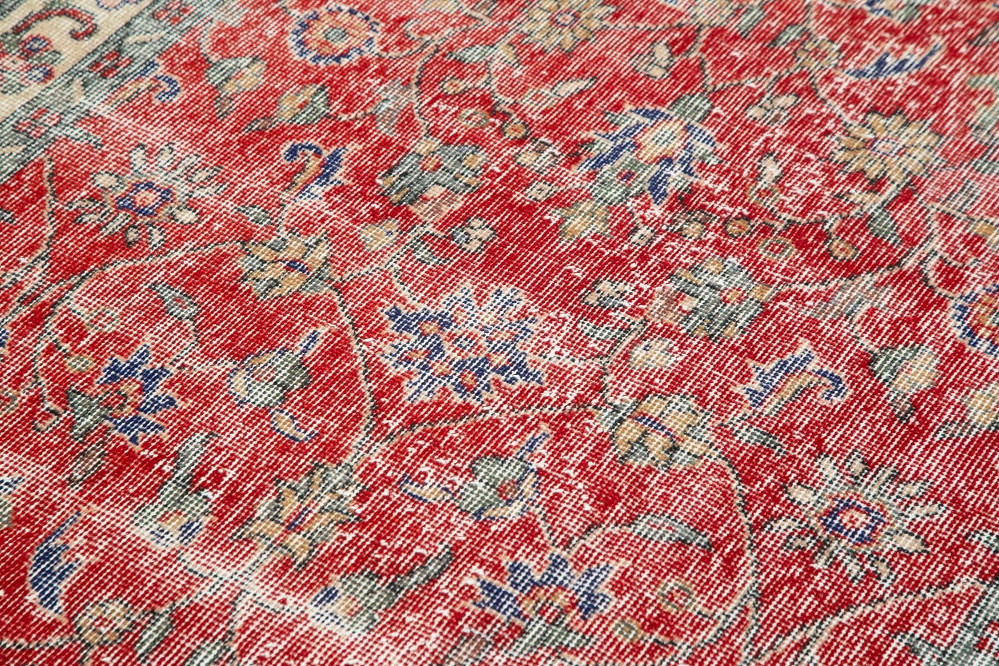 4 x 6 Red Overdyed Rug - 2278