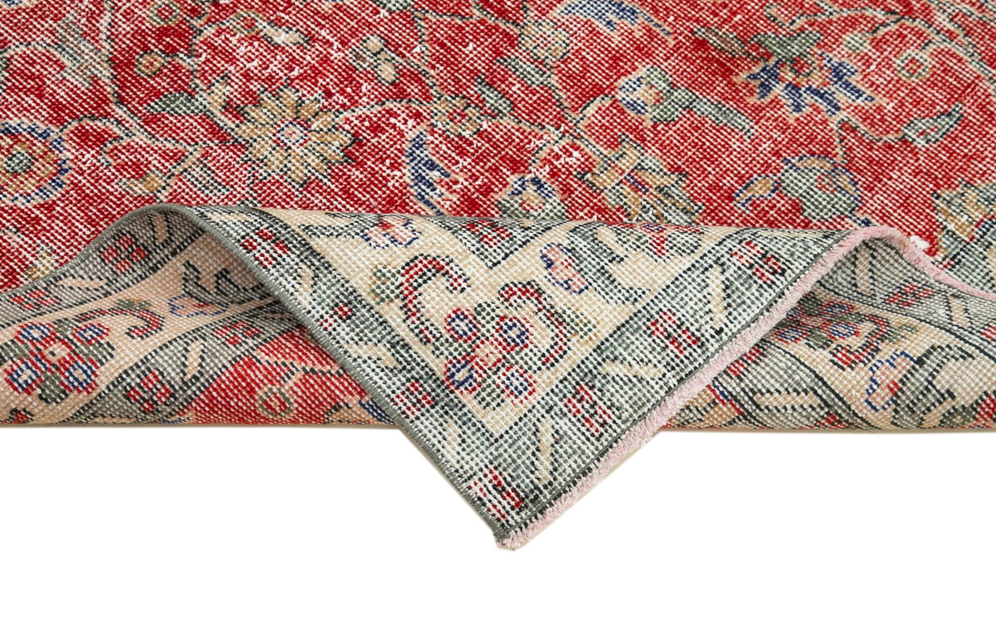 4 x 6 Red Overdyed Rug - 2278