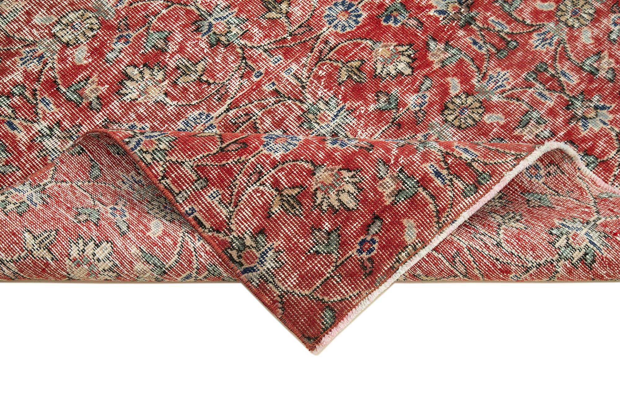 4 x 7 Red Overdyed Rug - 2280