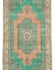 4 x 7 Green Overdyed Rug - 2282