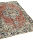 4 x 7 Red Overdyed Rug - 2283