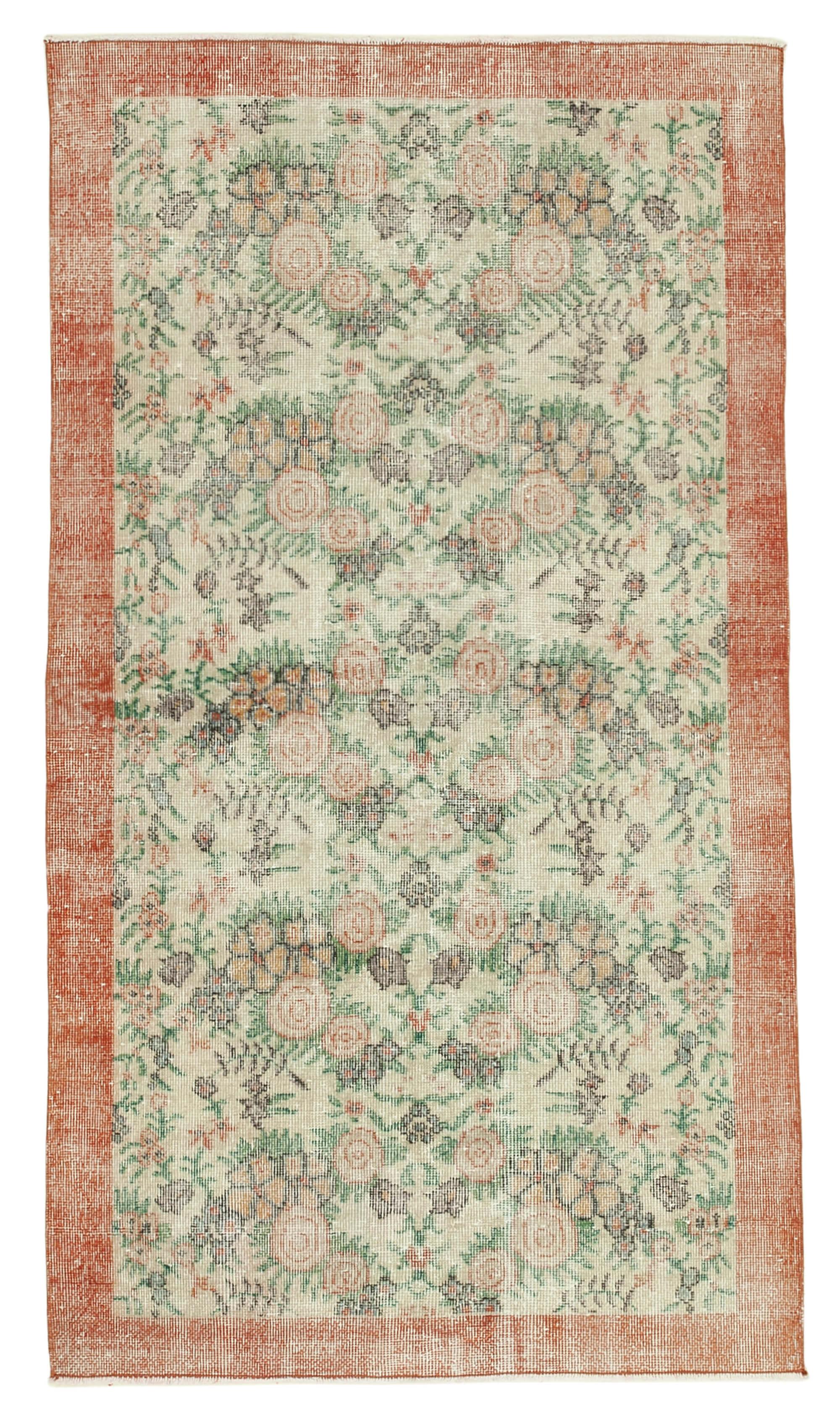 4 x 6 Beige Overdyed Rug - 2285