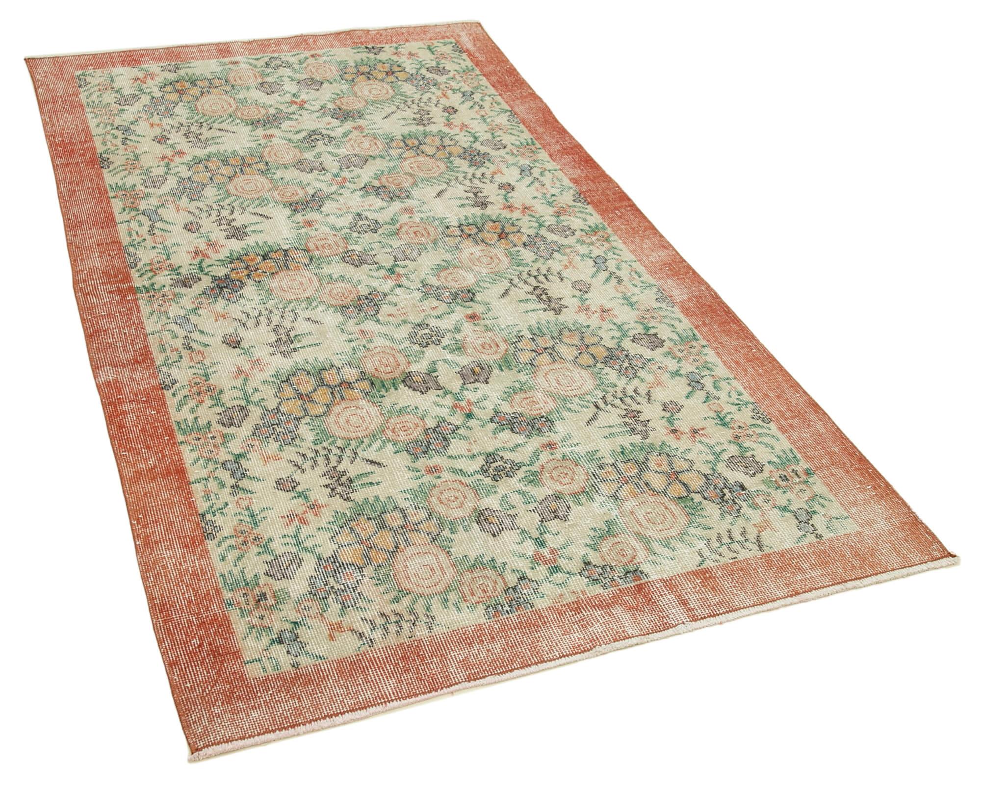 4 x 6 Beige Overdyed Rug - 2285