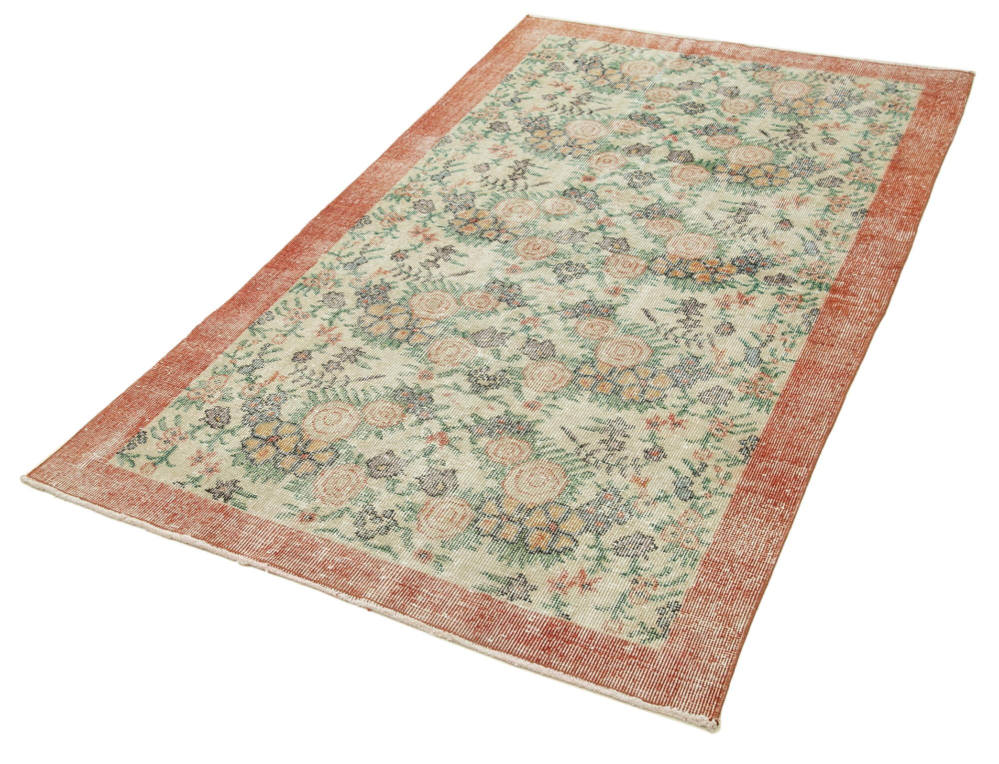 4 x 6 Beige Overdyed Rug - 2285