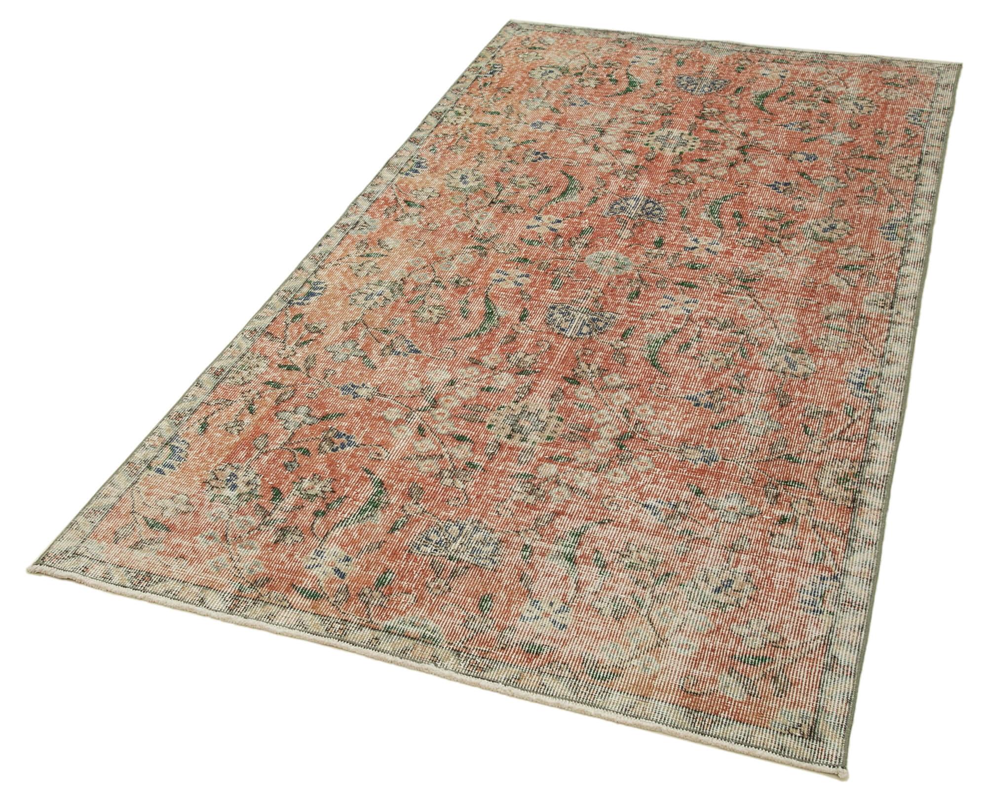 4 x 7 Red Overdyed Rug - 2286