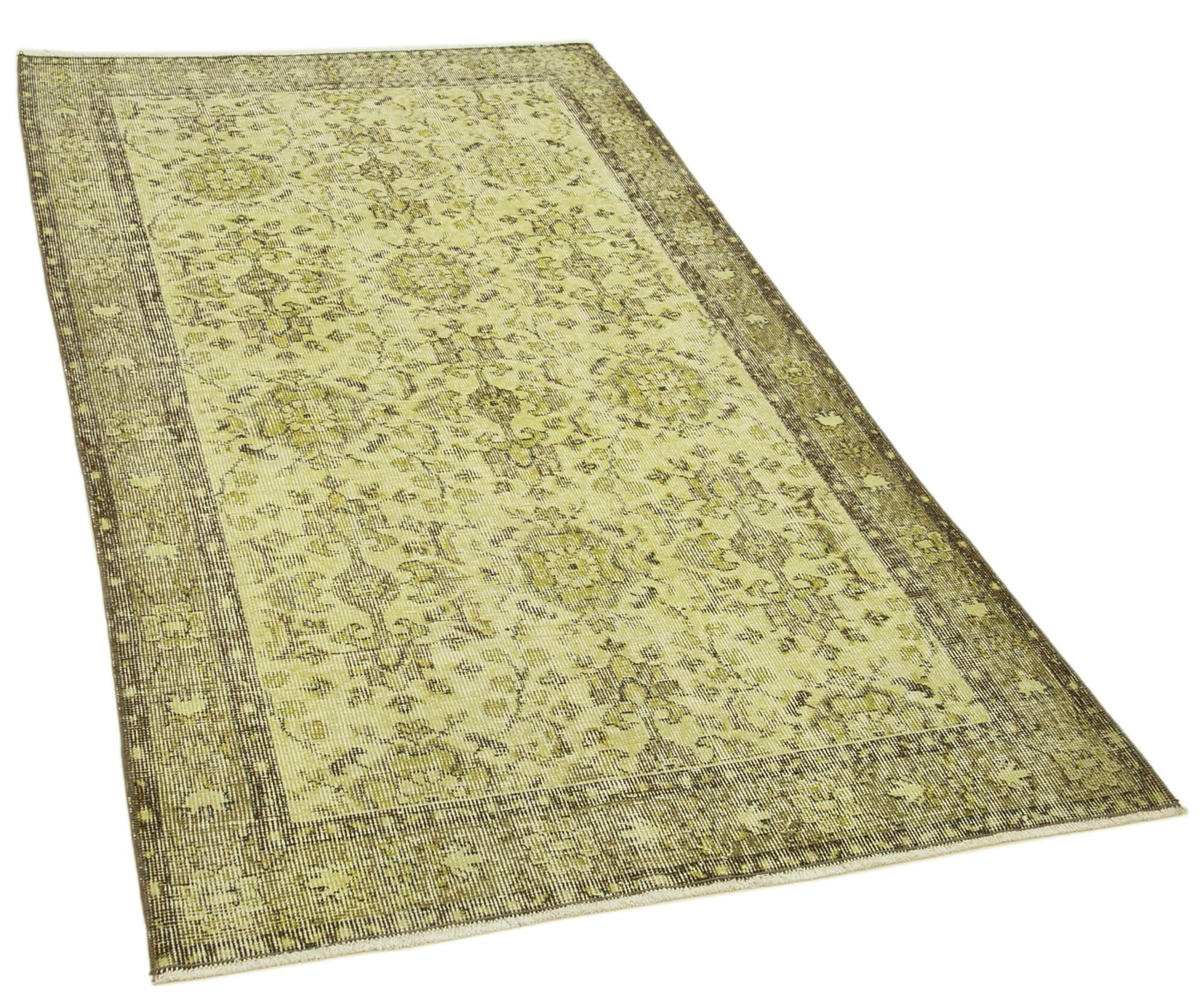 4 x 7 Yellow Overdyed Rug - 2287