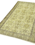 4 x 7 Yellow Overdyed Rug - 2287