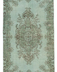 4 x 7 Blue Overdyed Rug - 2289