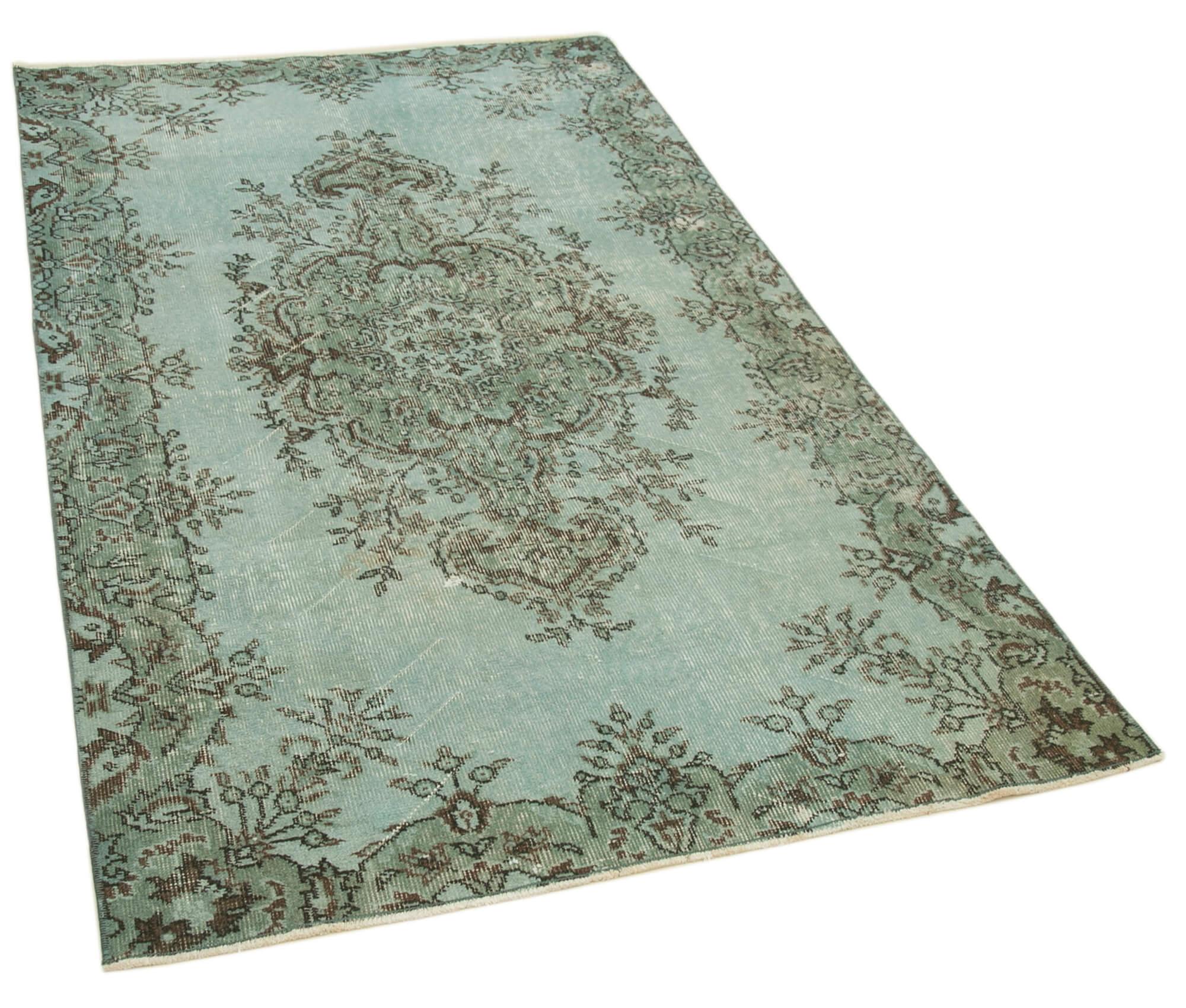 4 x 7 Blue Overdyed Rug - 2289