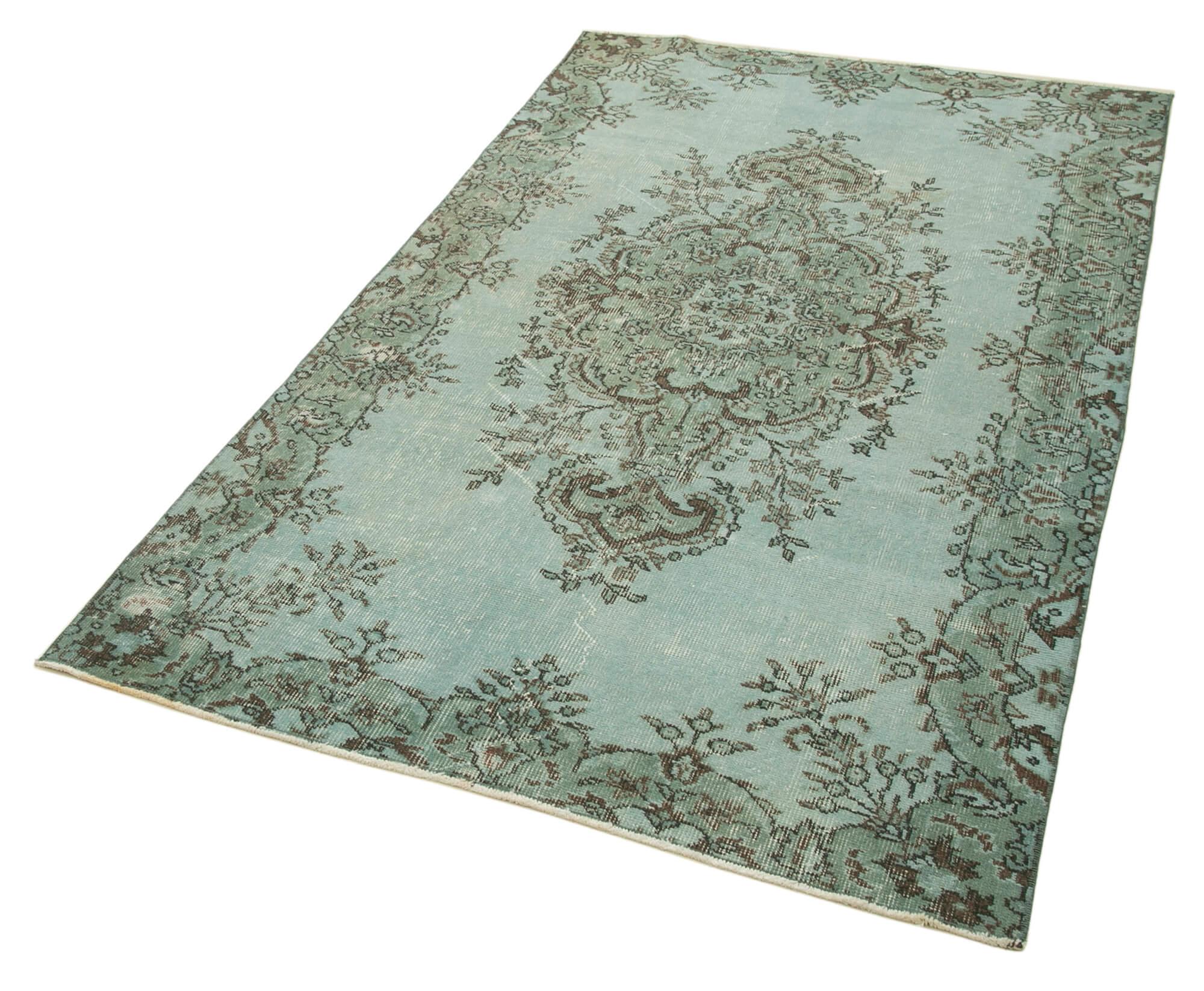 4 x 7 Blue Overdyed Rug - 2289