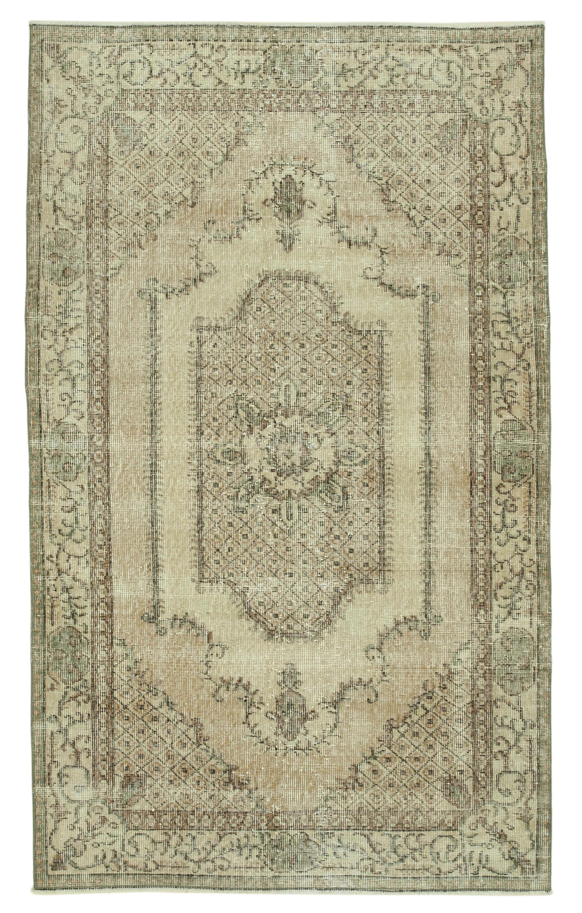 4 x 6 Beige Overdyed Rug - 2291