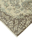 4 x 7 Beige Overdyed Rug - 2293