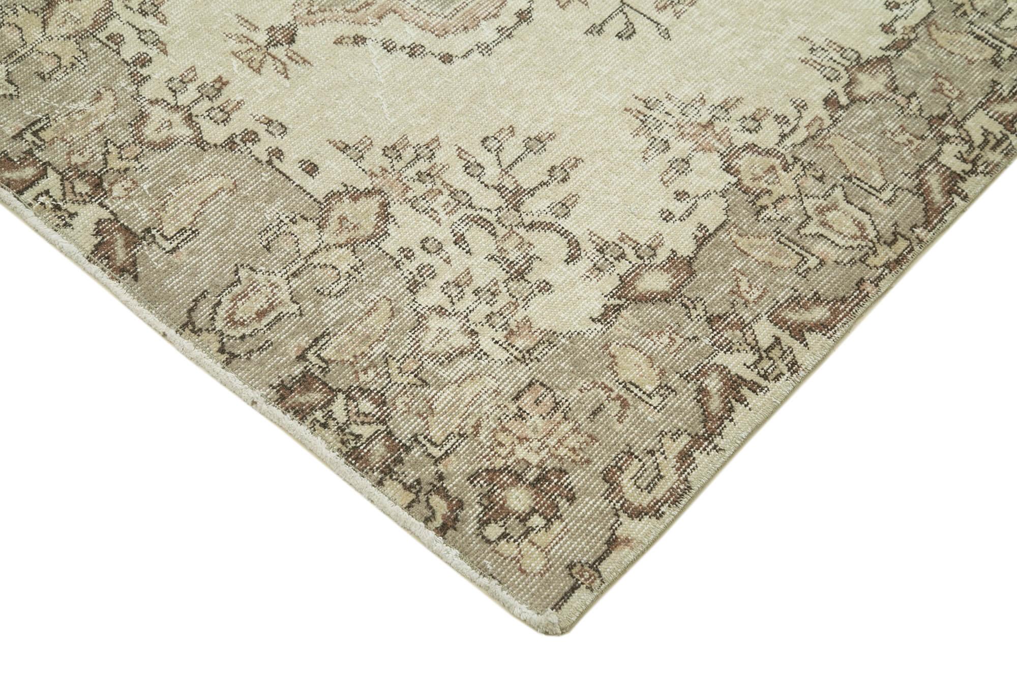 4 x 6 Beige Overdyed Rug - 2296