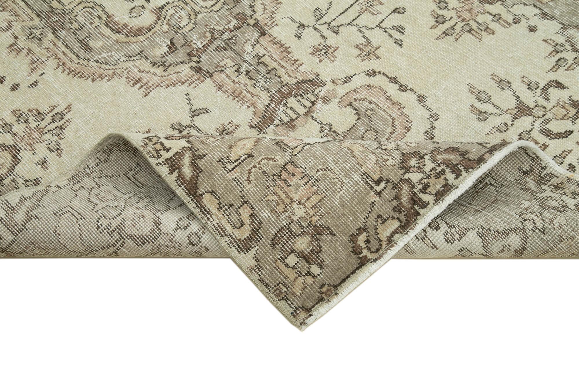 4 x 6 Beige Overdyed Rug - 2296