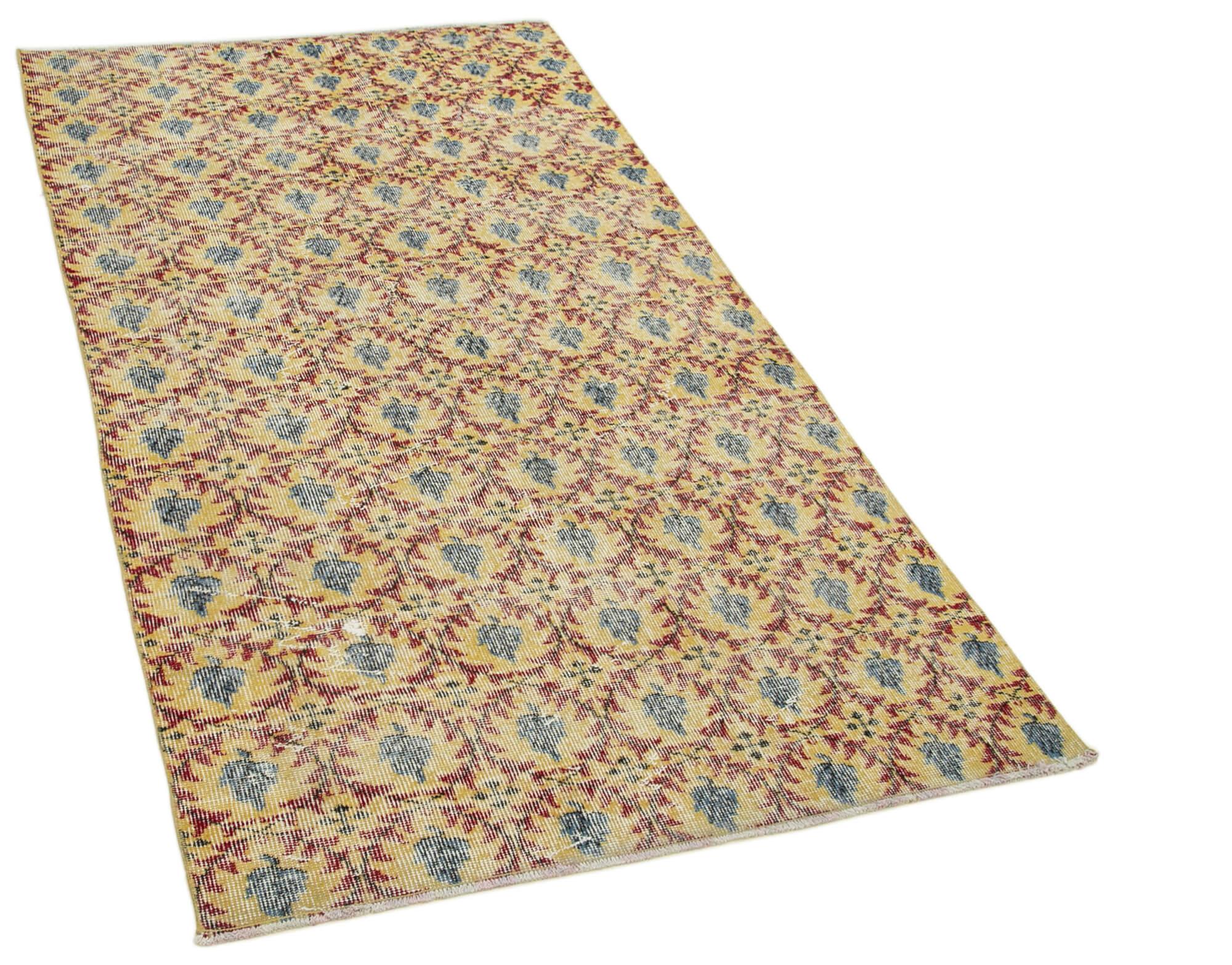 4 x 7 Yellow Overdyed Rug - 2309