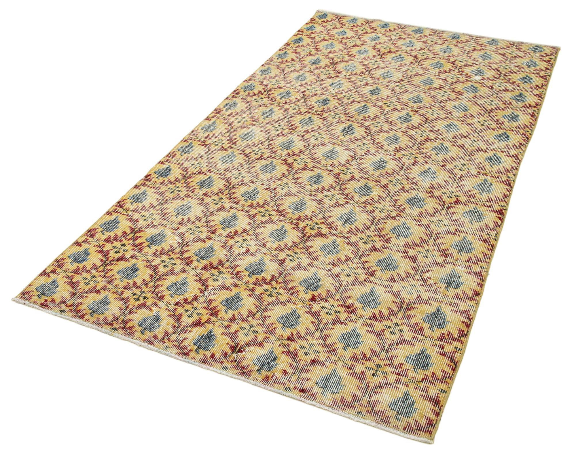 4 x 7 Yellow Overdyed Rug - 2309