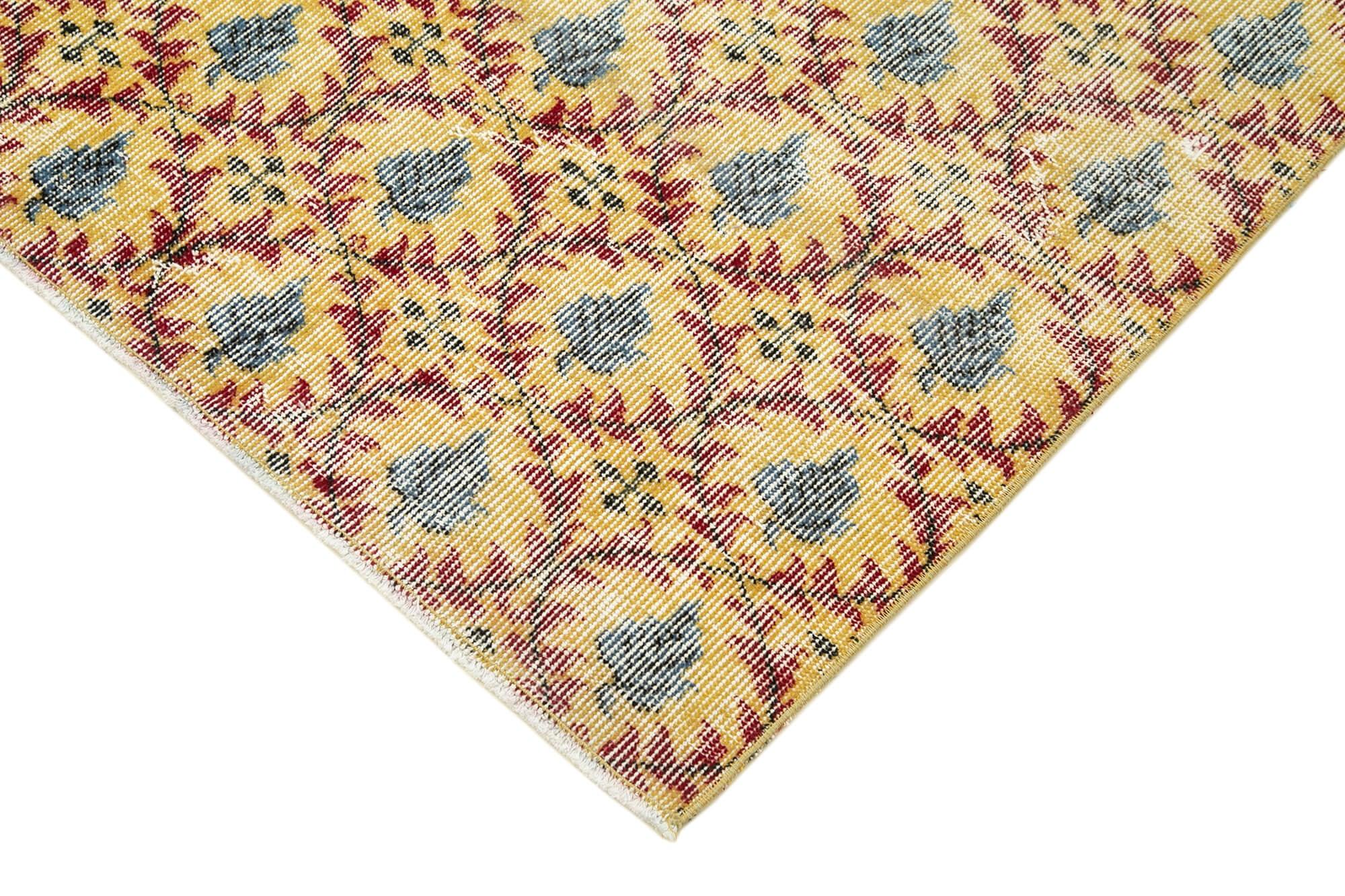 4 x 7 Yellow Overdyed Rug - 2309