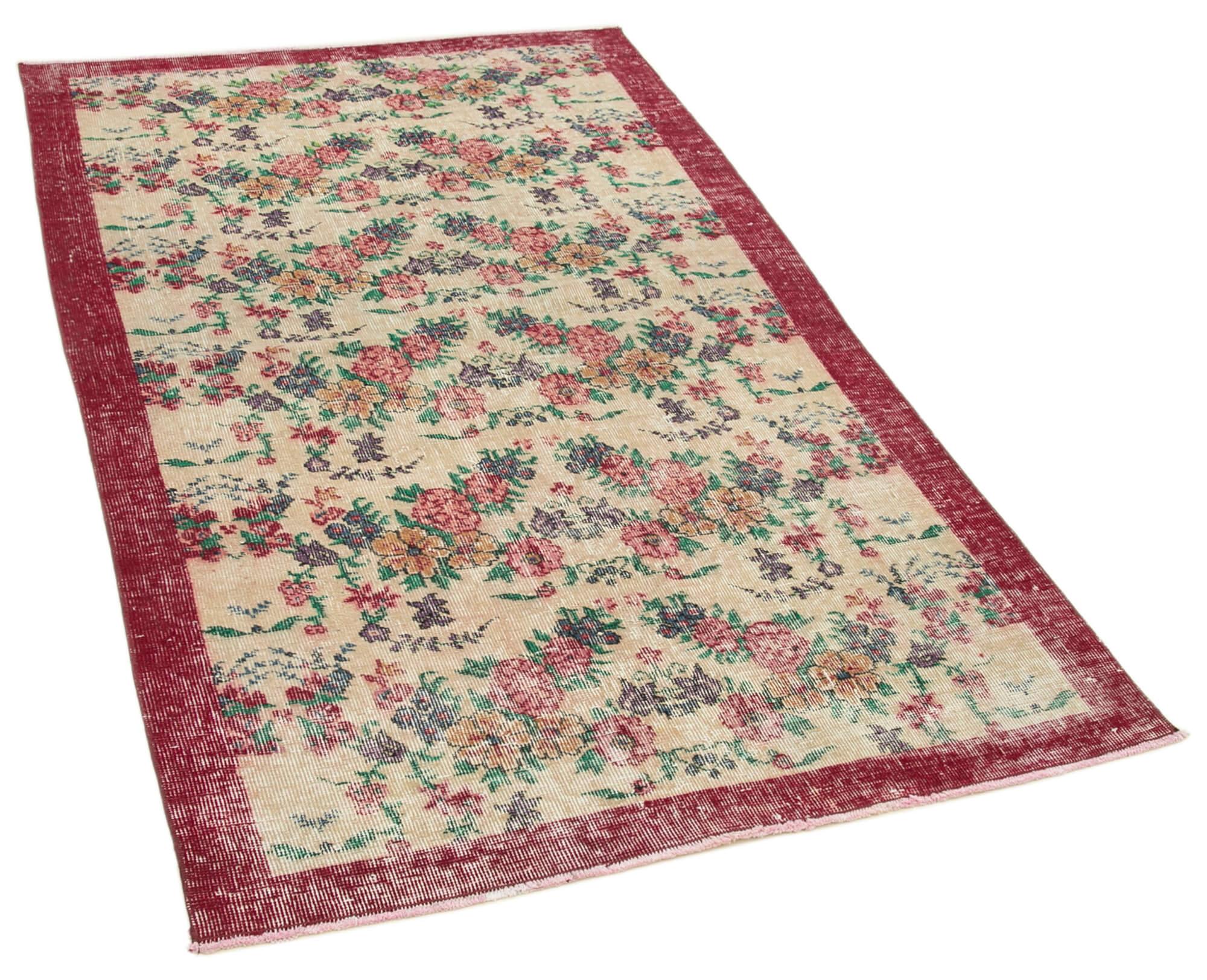 4 x 7 Red Overdyed Rug - 2310