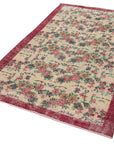 4 x 7 Red Overdyed Rug - 2310