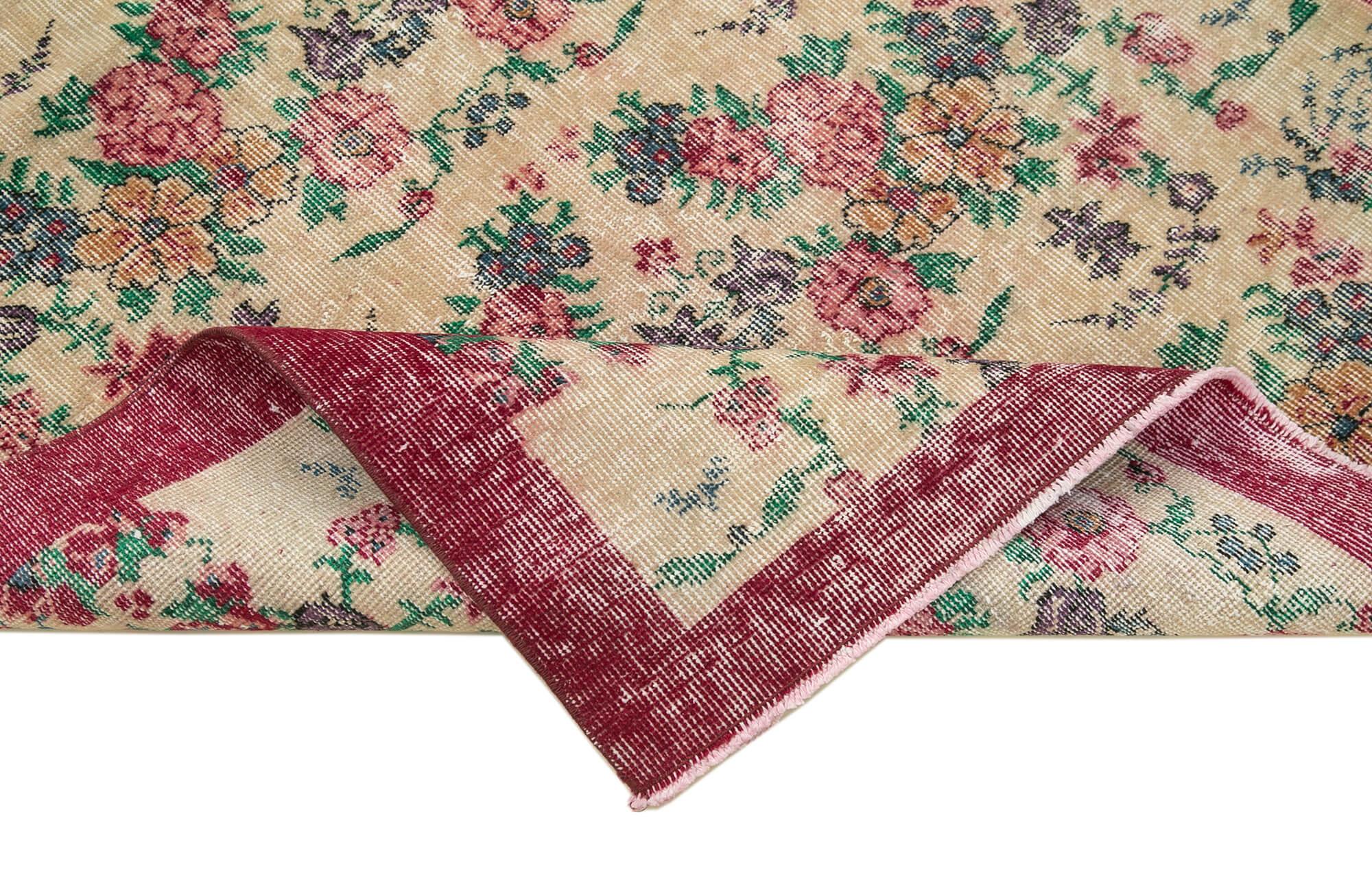 4 x 7 Red Overdyed Rug - 2310