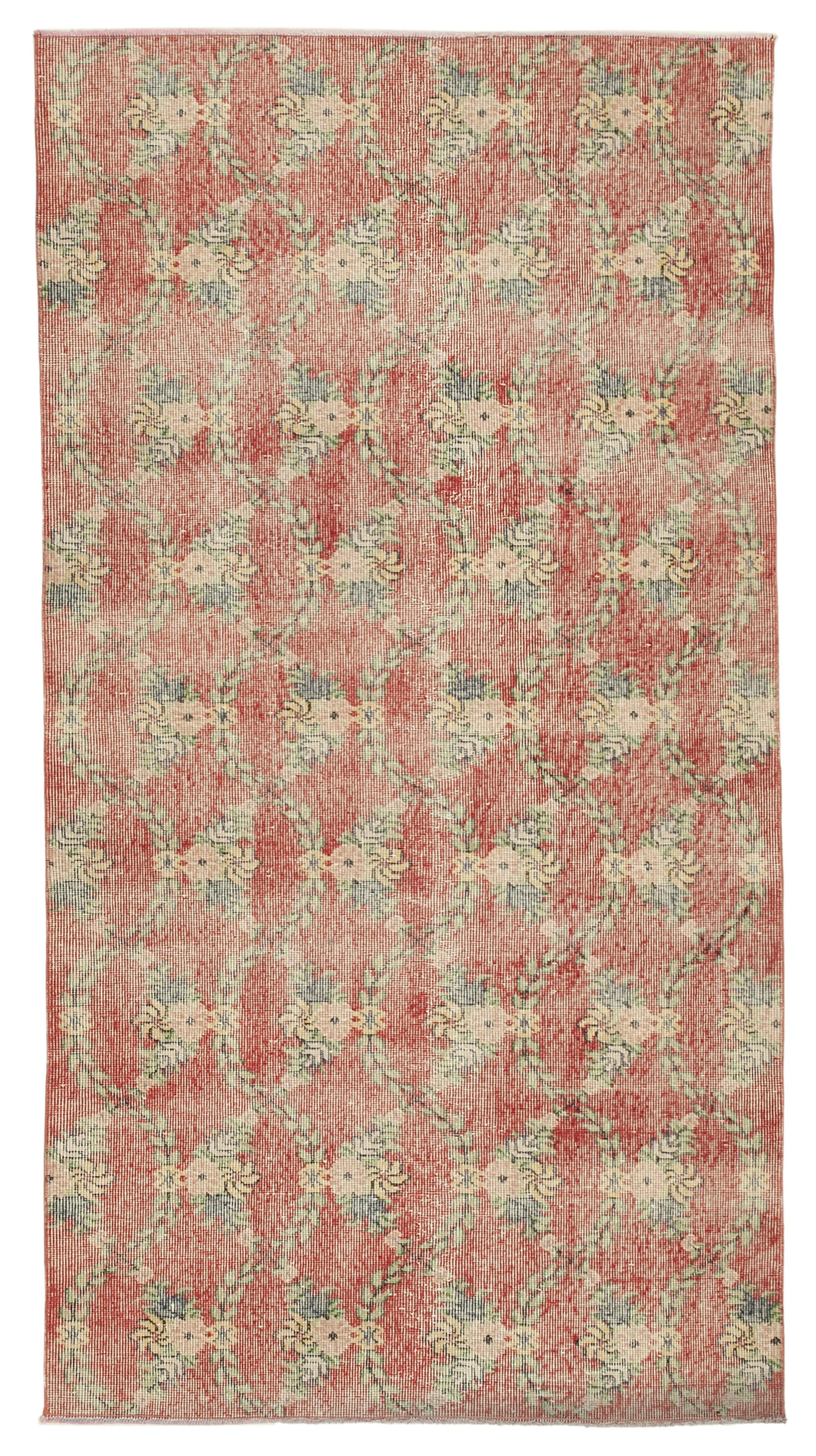 4 x 7 Red Overdyed Rug - 2311