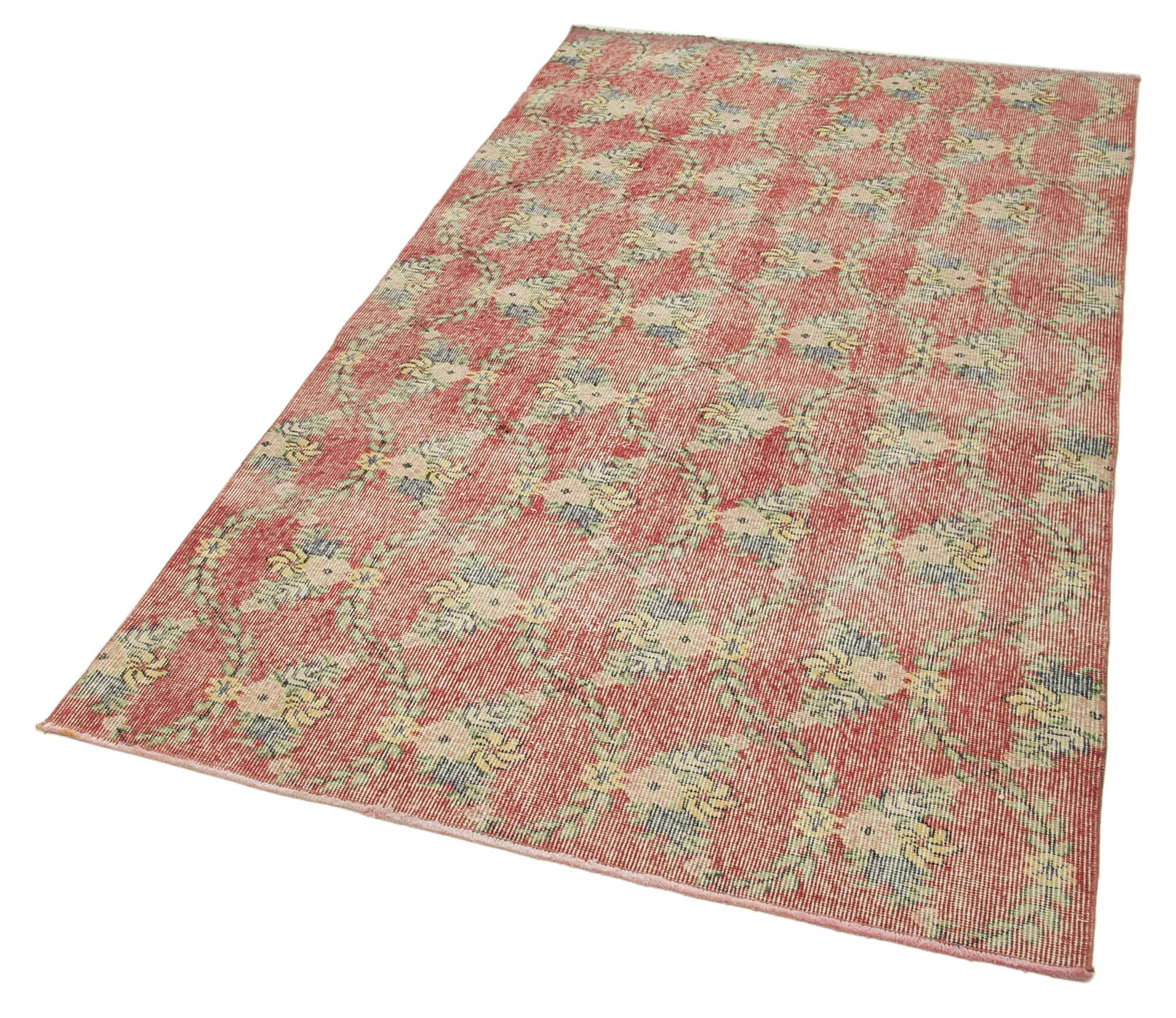 4 x 7 Red Overdyed Rug - 2311