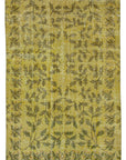 4 x 6 Yellow Overdyed Rug - 2313