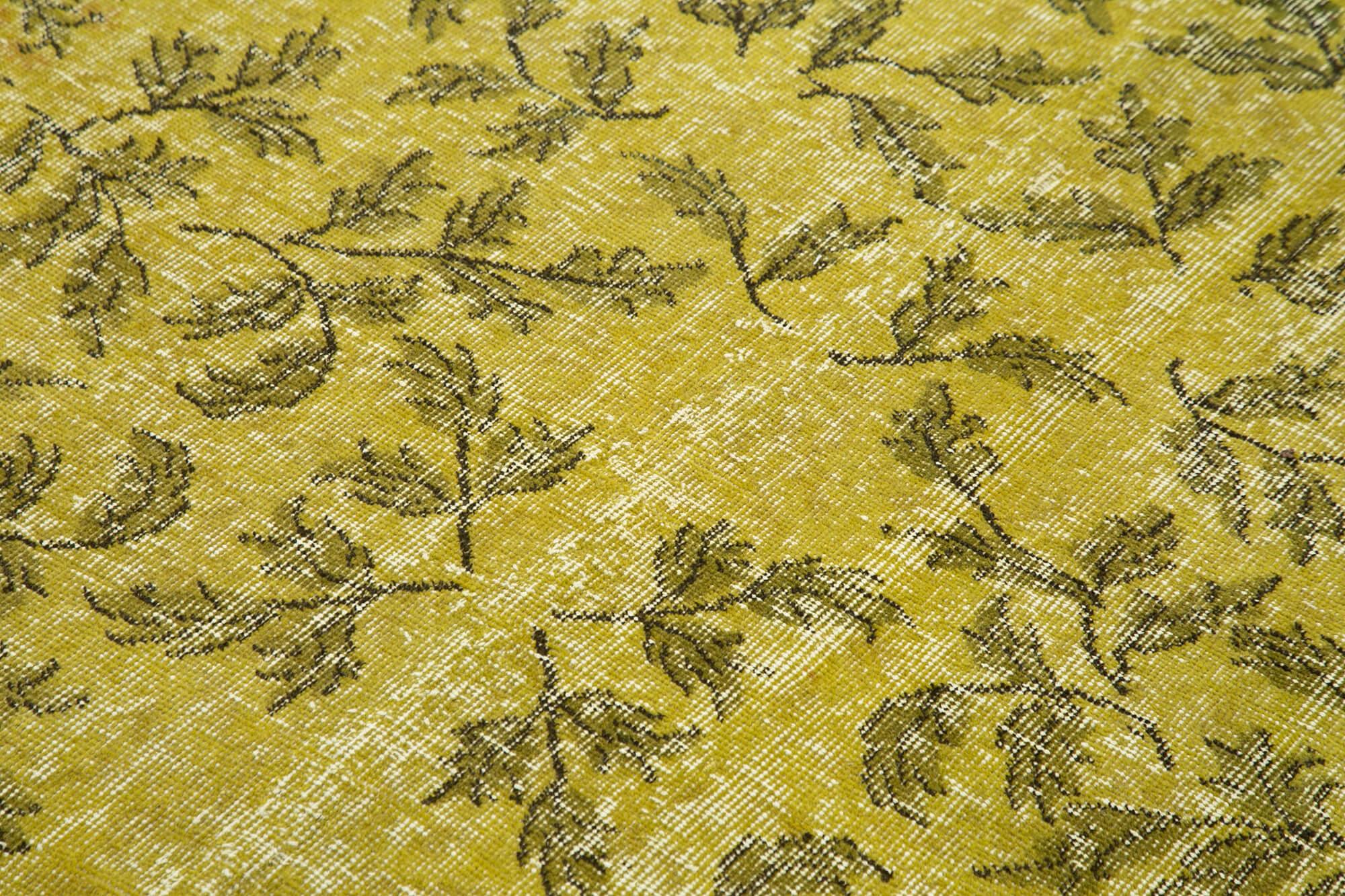 4 x 6 Yellow Overdyed Rug - 2313