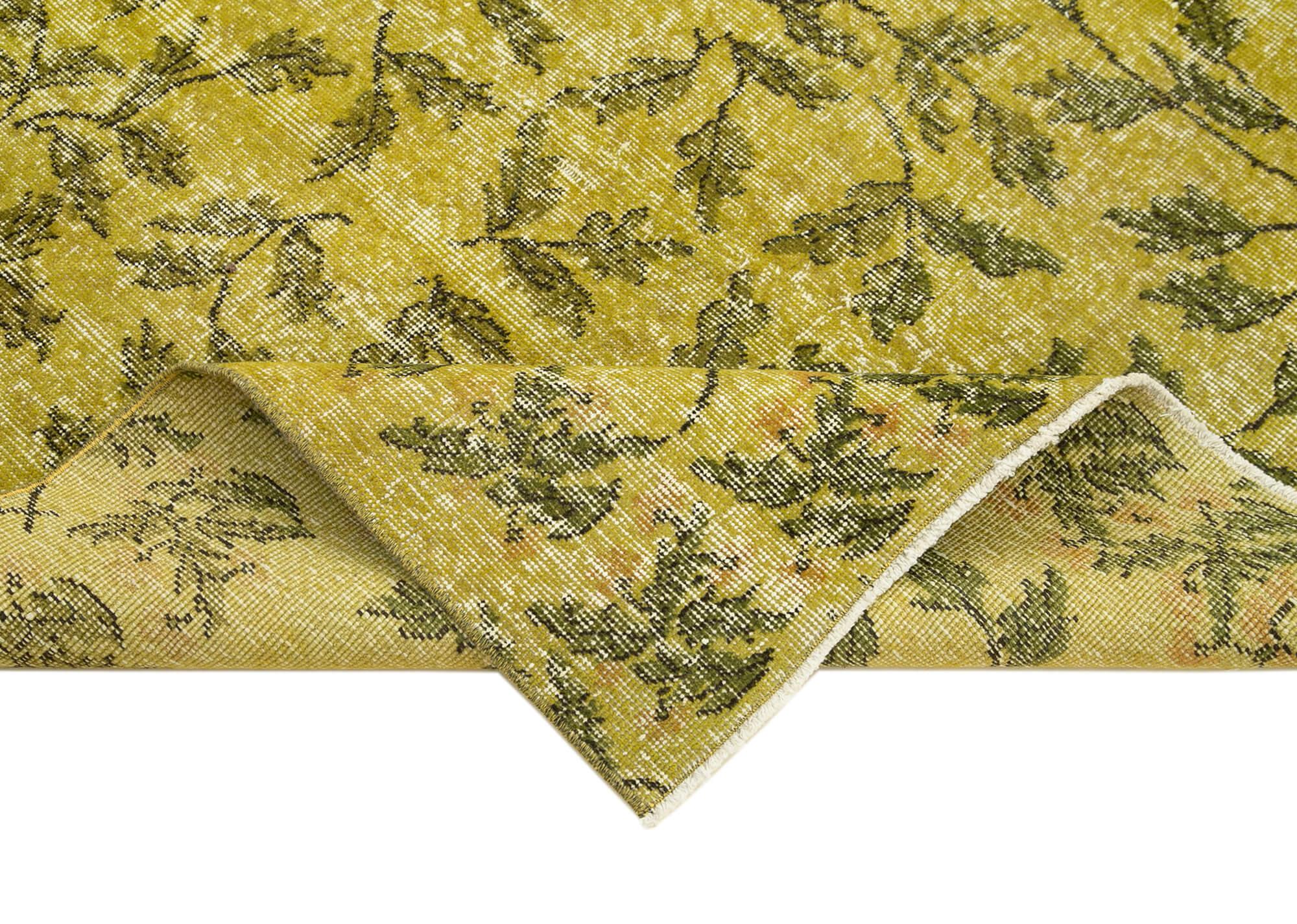 4 x 6 Yellow Overdyed Rug - 2313