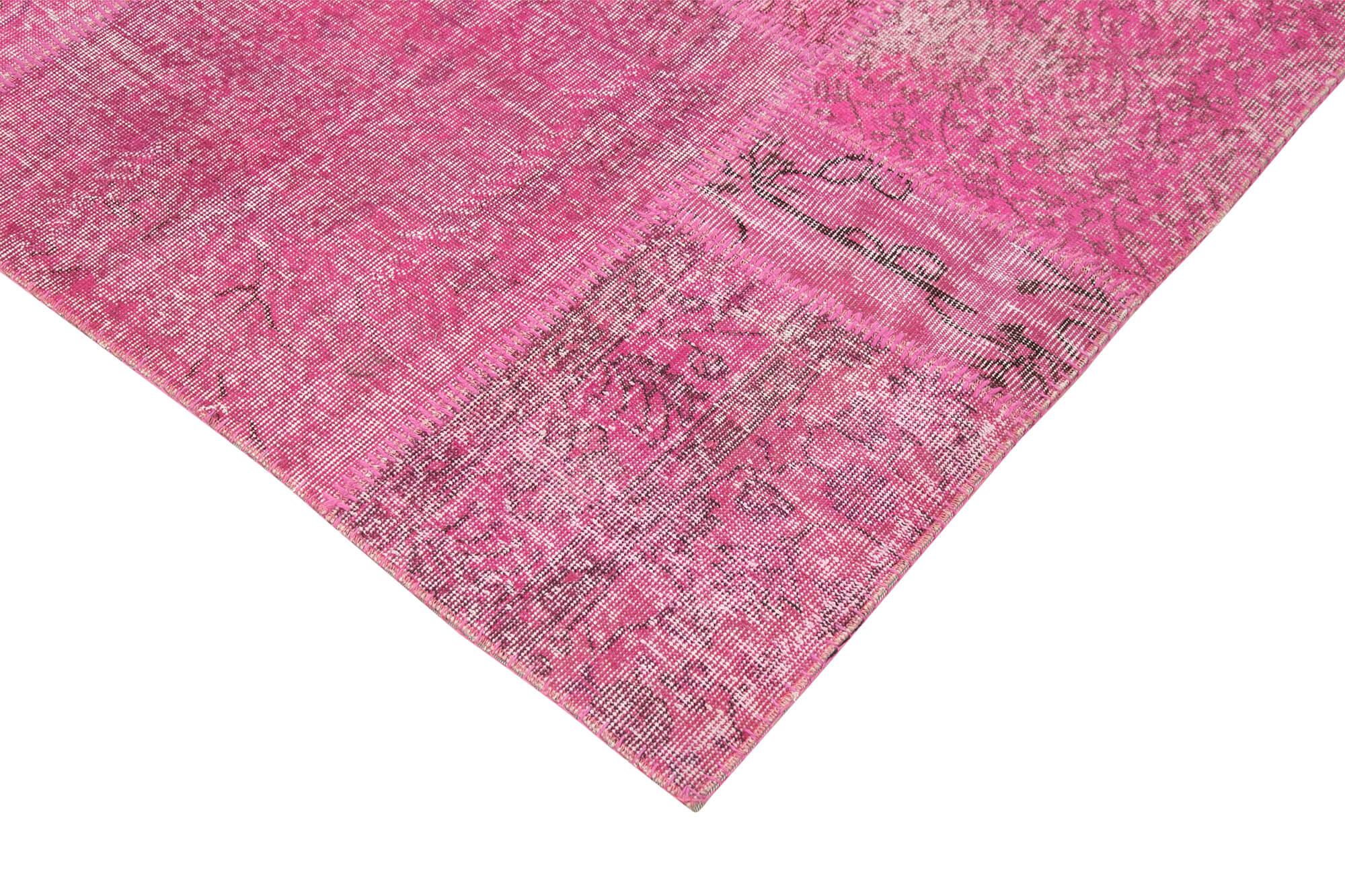 8 x 11 Pink Patchwork Rug- 2319