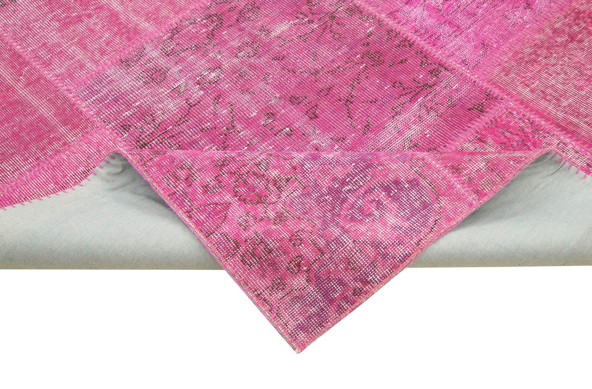 8 x 11 Pink Patchwork Rug- 2319