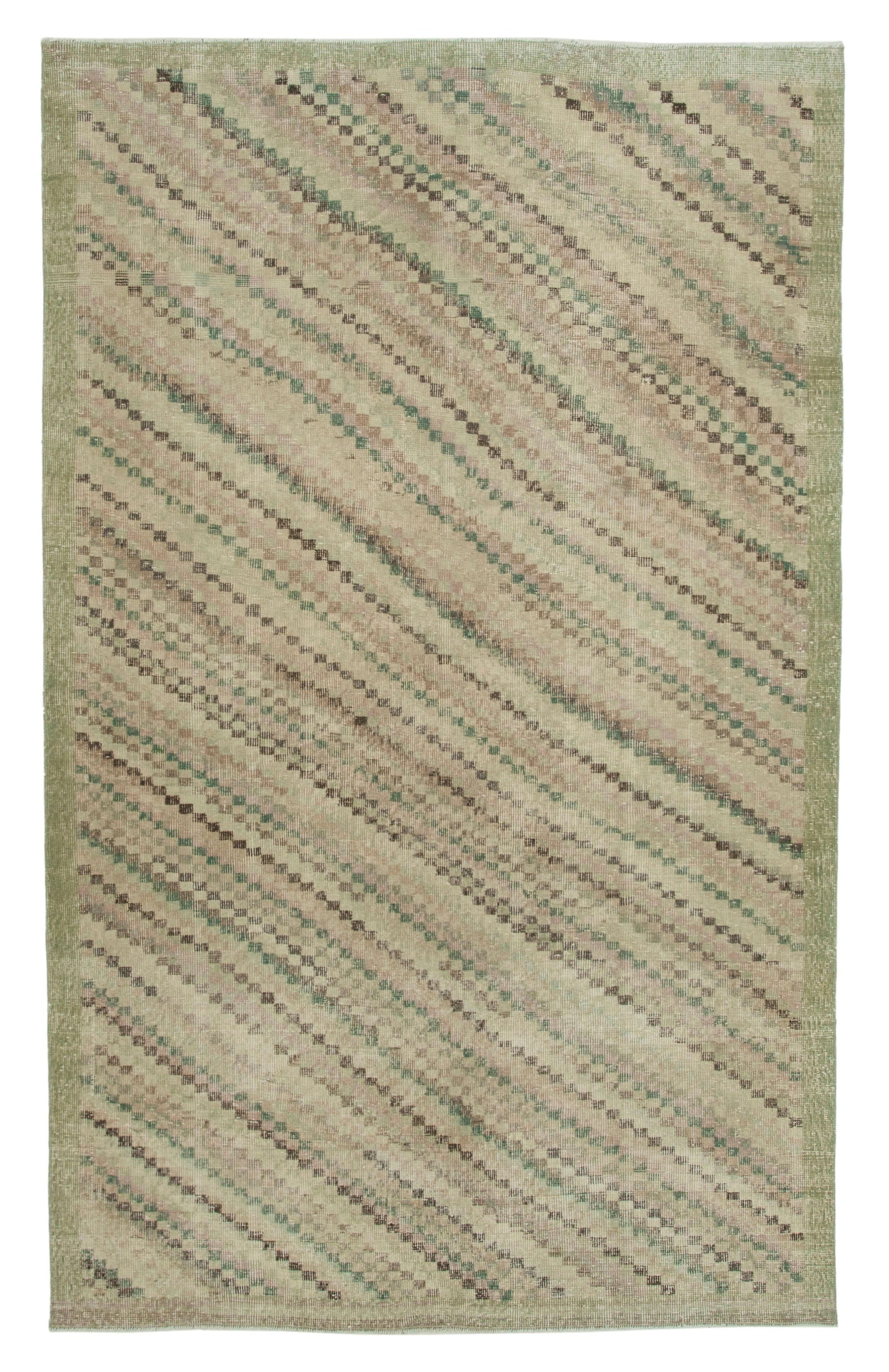 6 x 9 Beige Bohemian Rug  - 2322