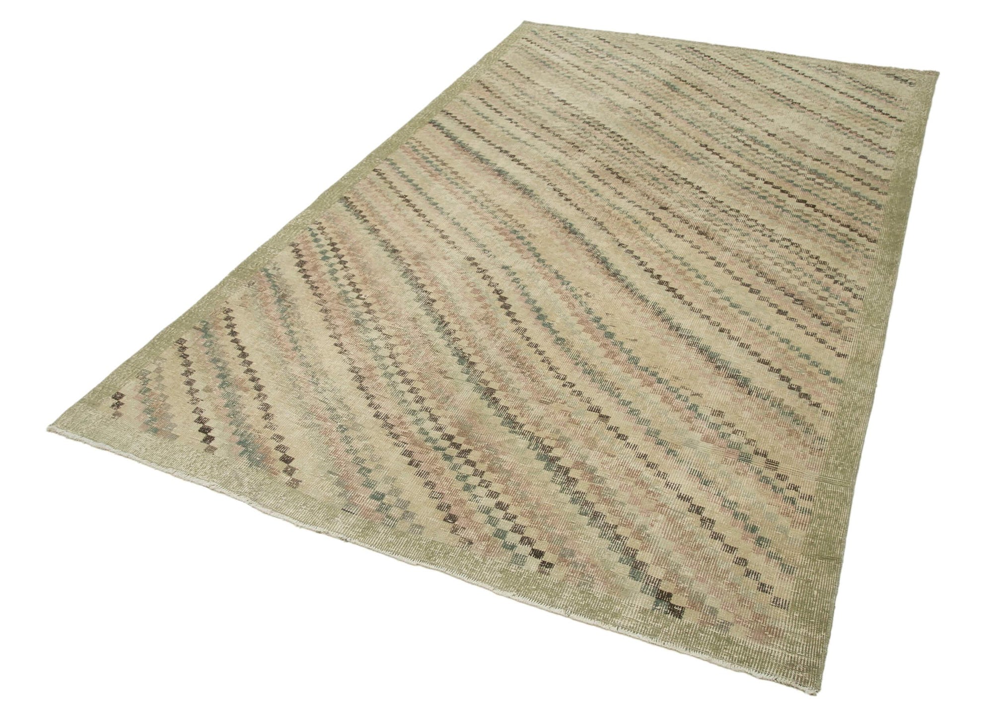 6 x 9 Beige Bohemian Rug  - 2322