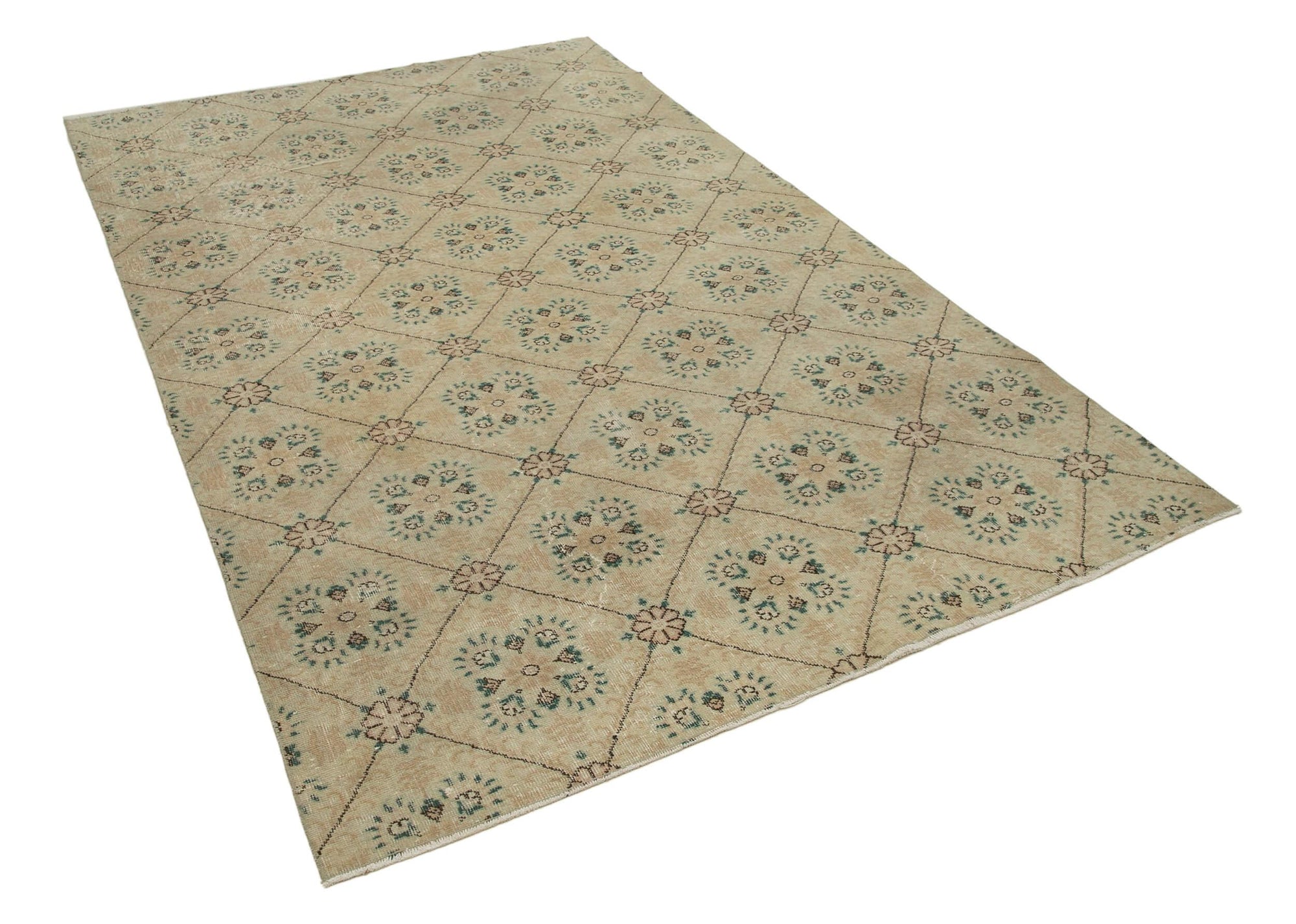 6 x 9 Beige Bohemian Rug  - 2323