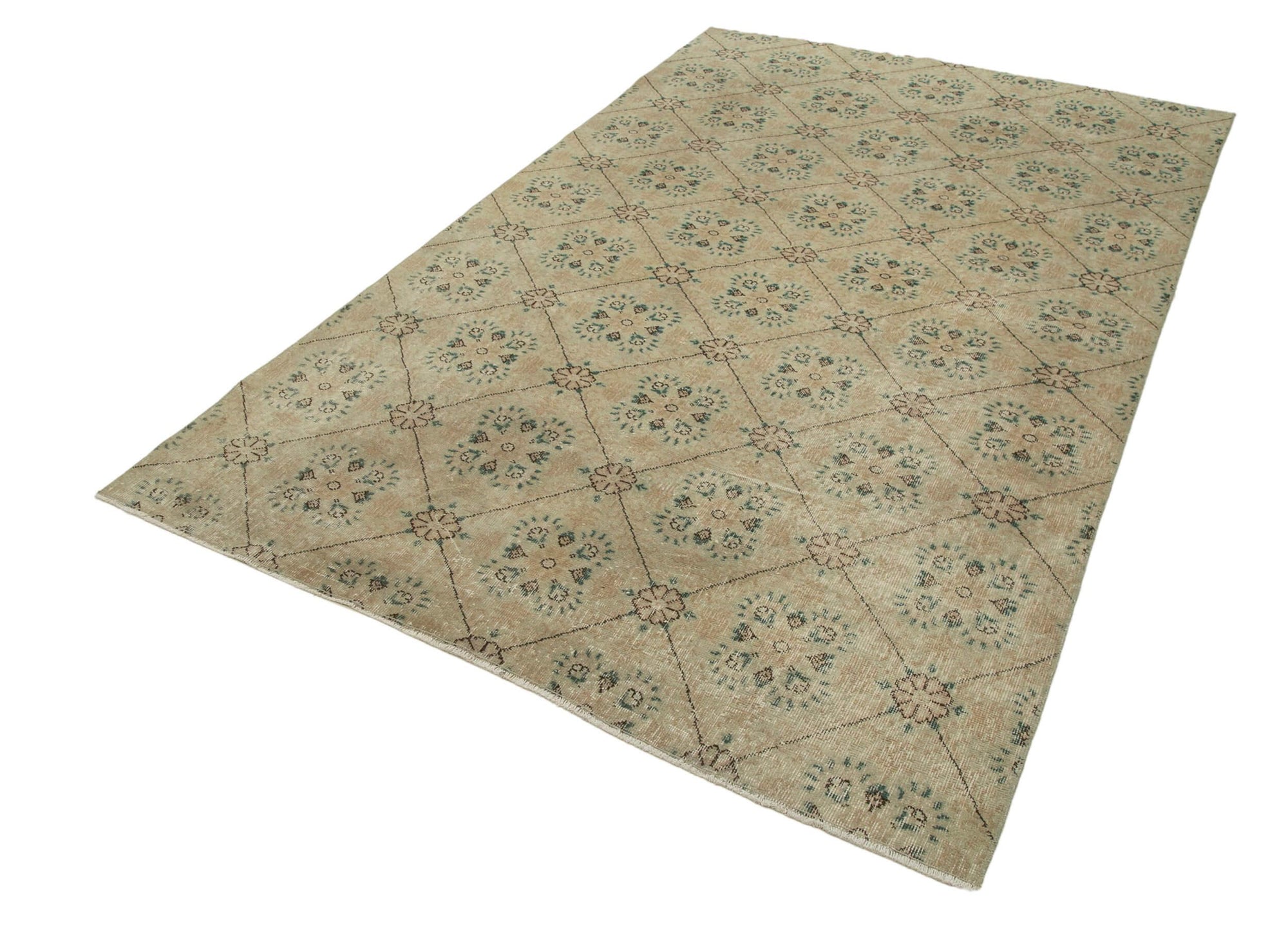 6 x 9 Beige Bohemian Rug  - 2323