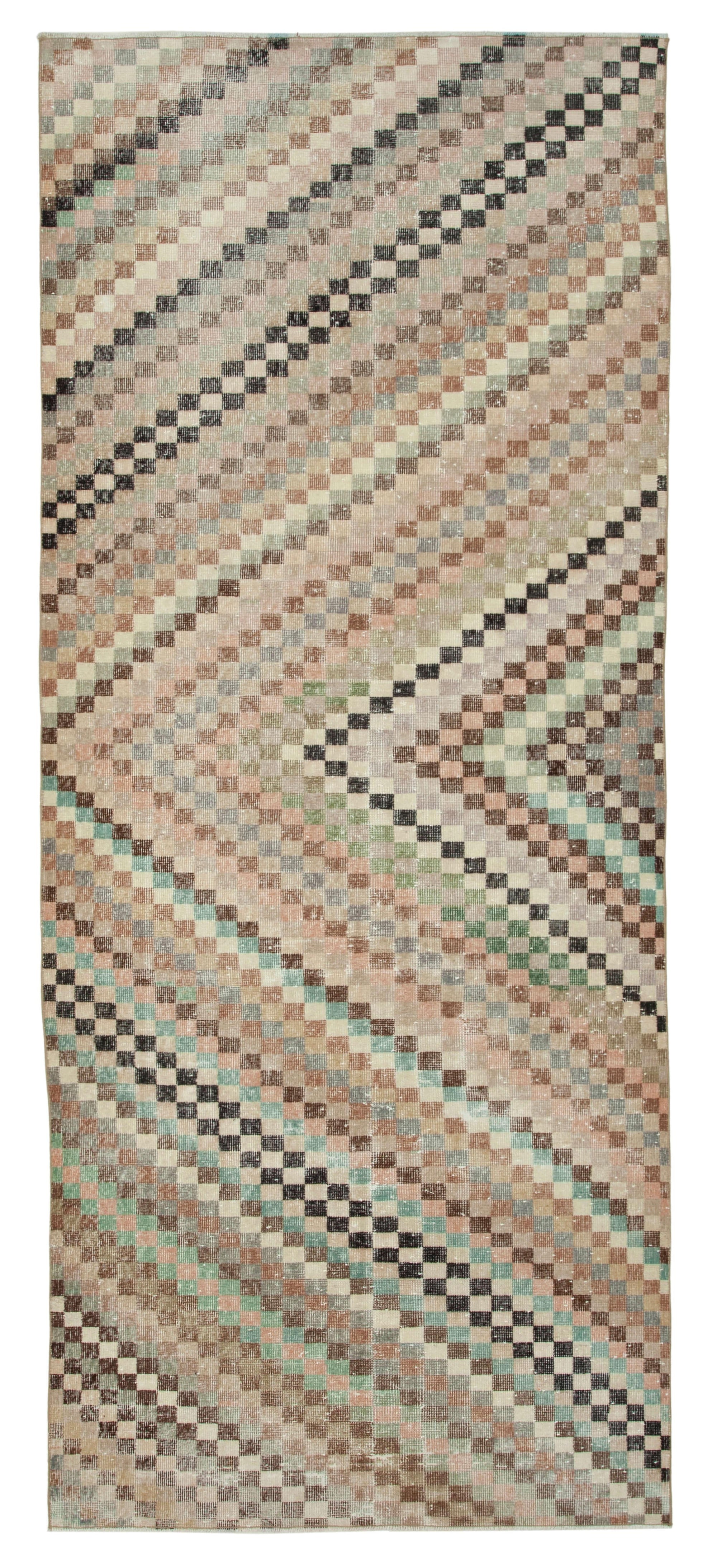 5 x 11 Beige Bohemian Runner Rug - 2327