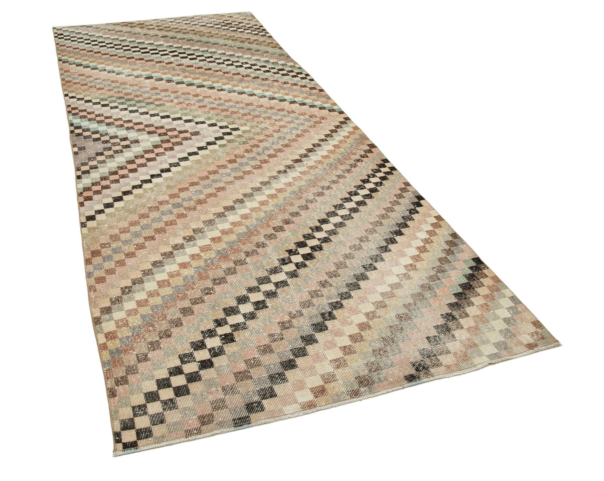 5 x 11 Beige Bohemian Runner Rug - 2327